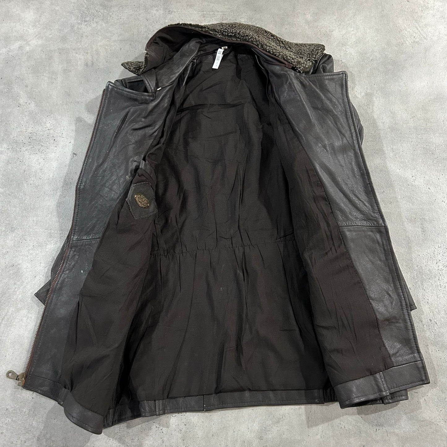 Vintage Retro Mid-Length Leather Jackets