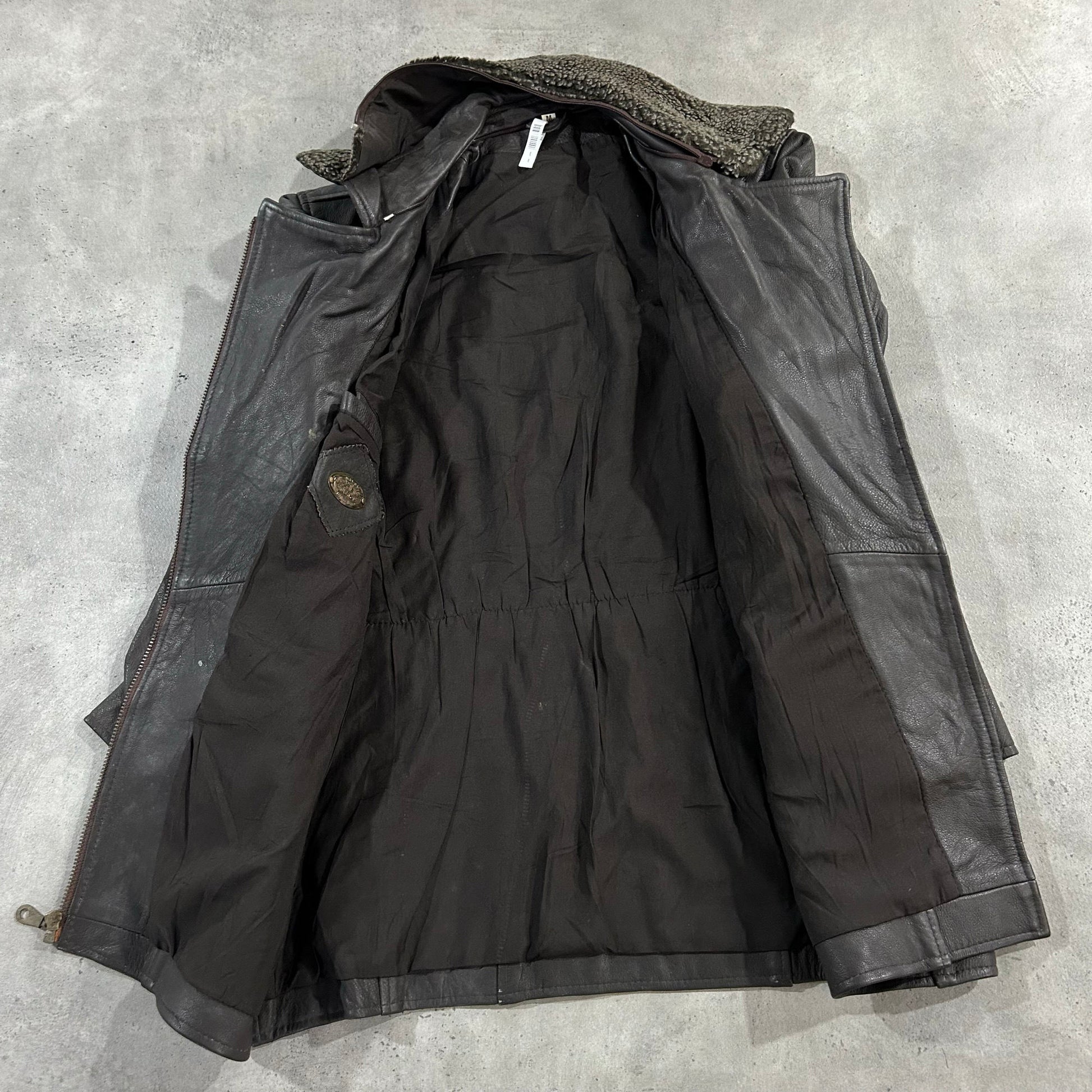 Vintage Retro Mid-Length Leather Jackets