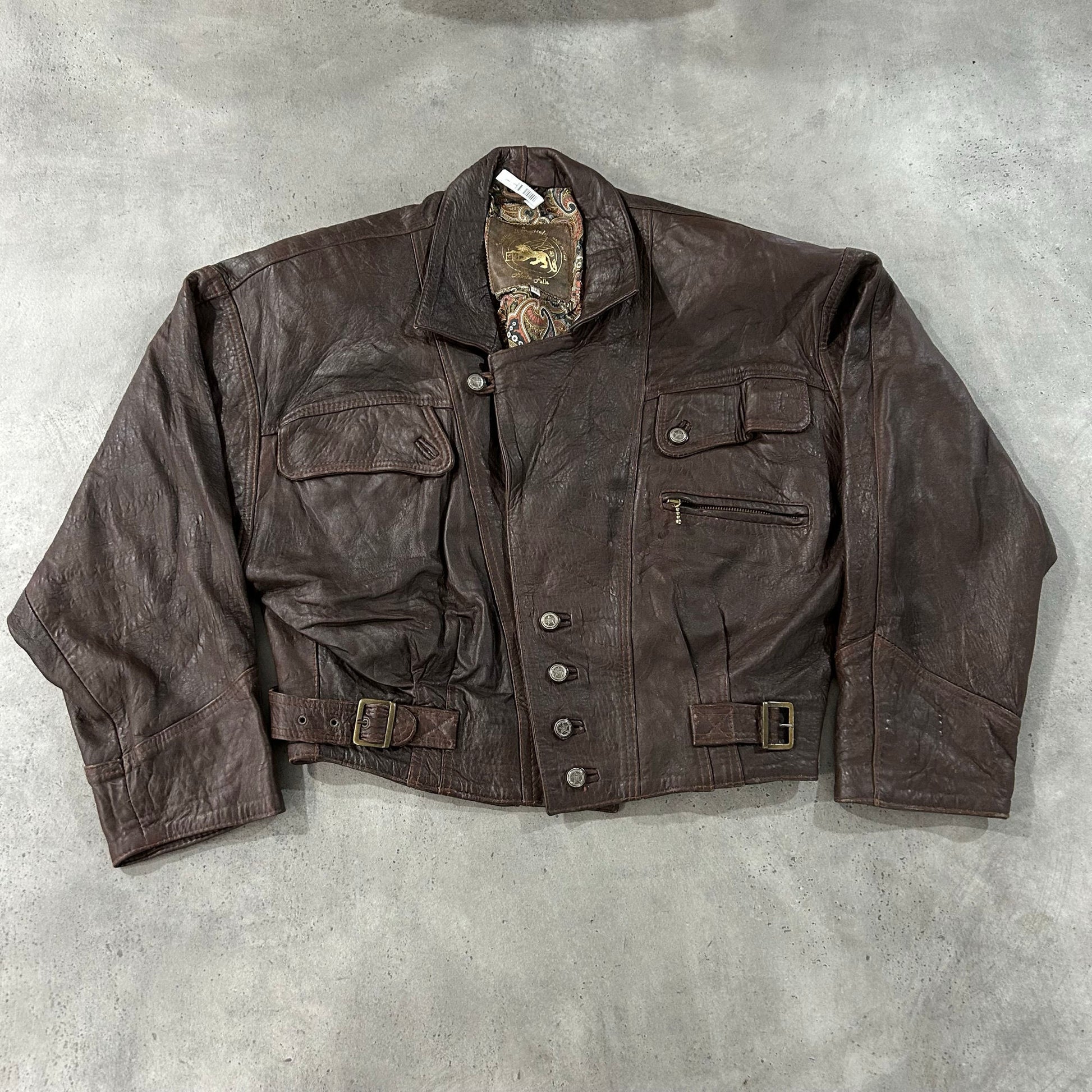 Vintage 70s-90s Italy Retro Leather Jackets