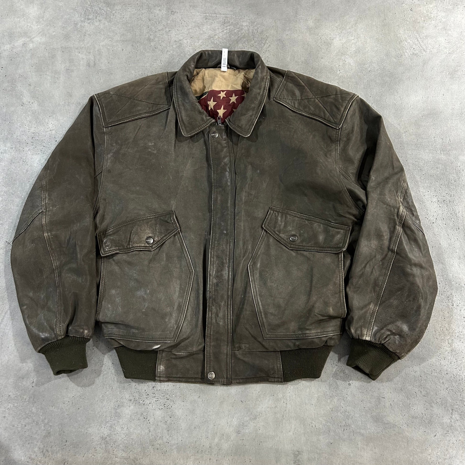 Vintage 70s-90s Military Flight Leather Jackets
