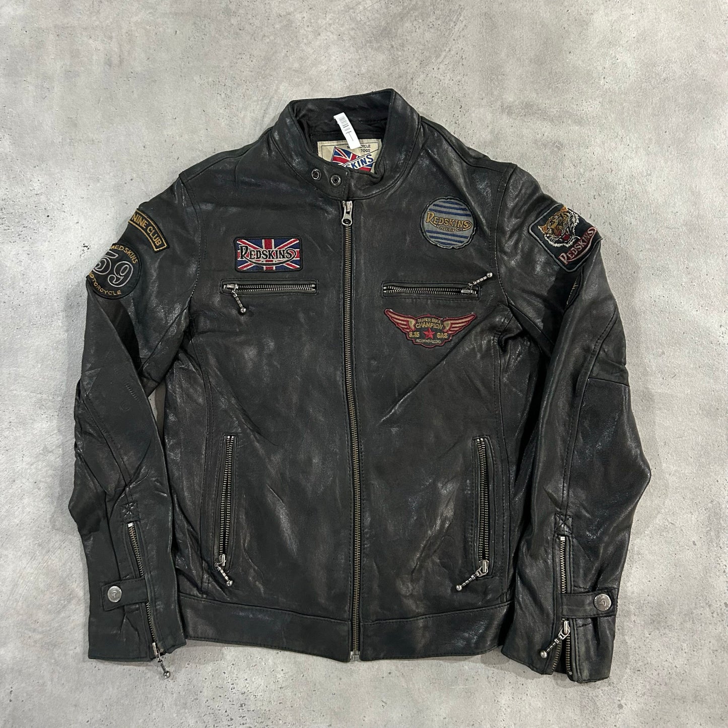 Vintage Redskins Retro Motorcycle Leather Jackets