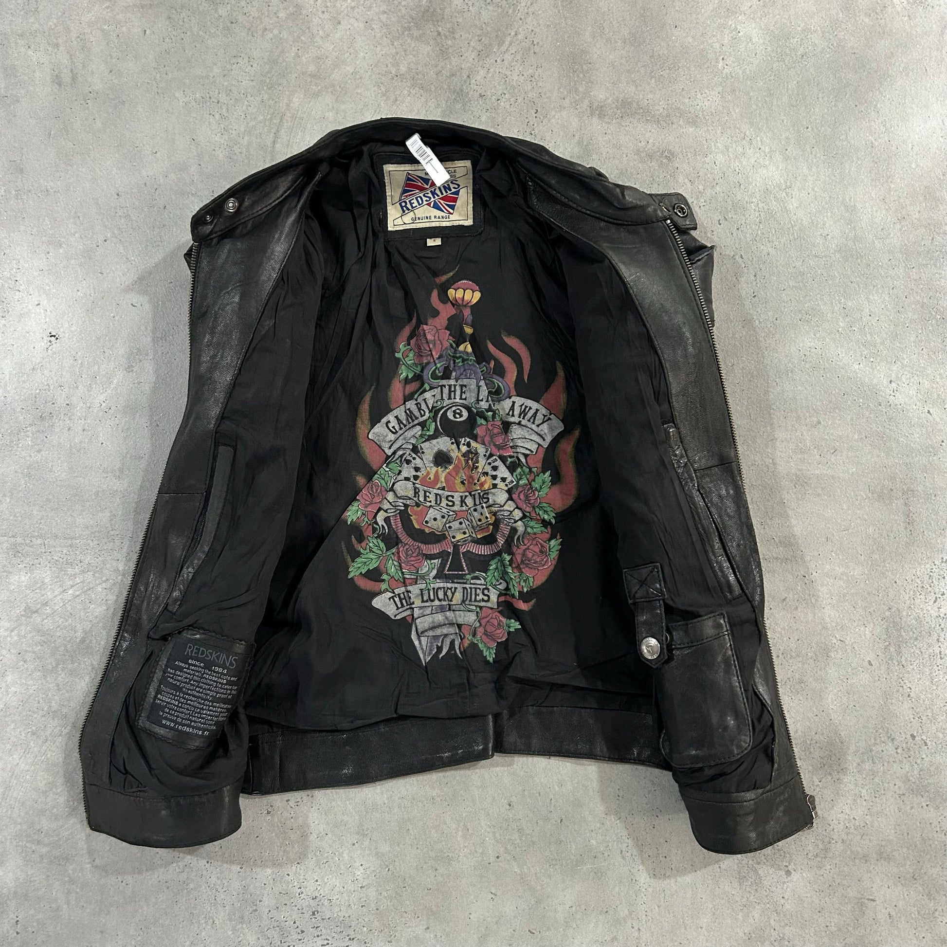 Vintage Redskins Retro Motorcycle Leather Jackets