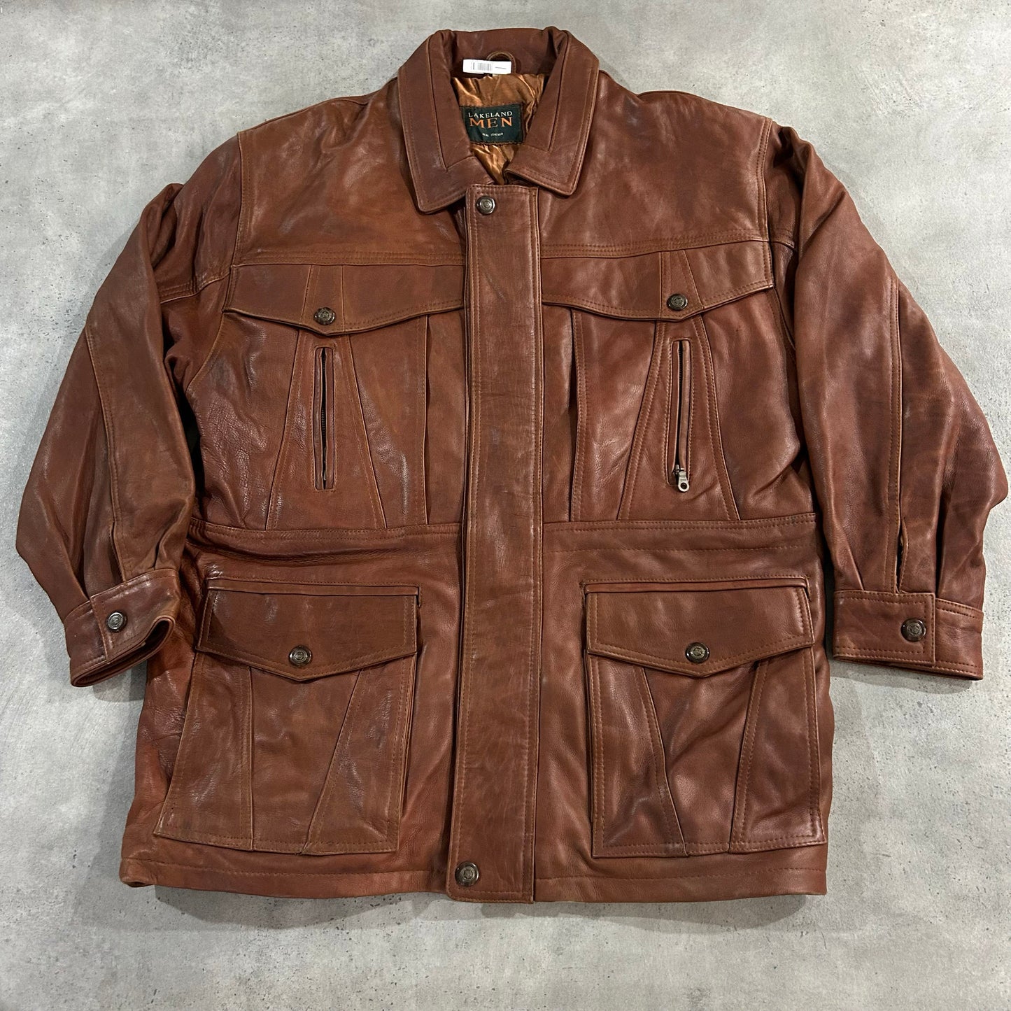 Vintage Retro Mid-Length Leather Jackets