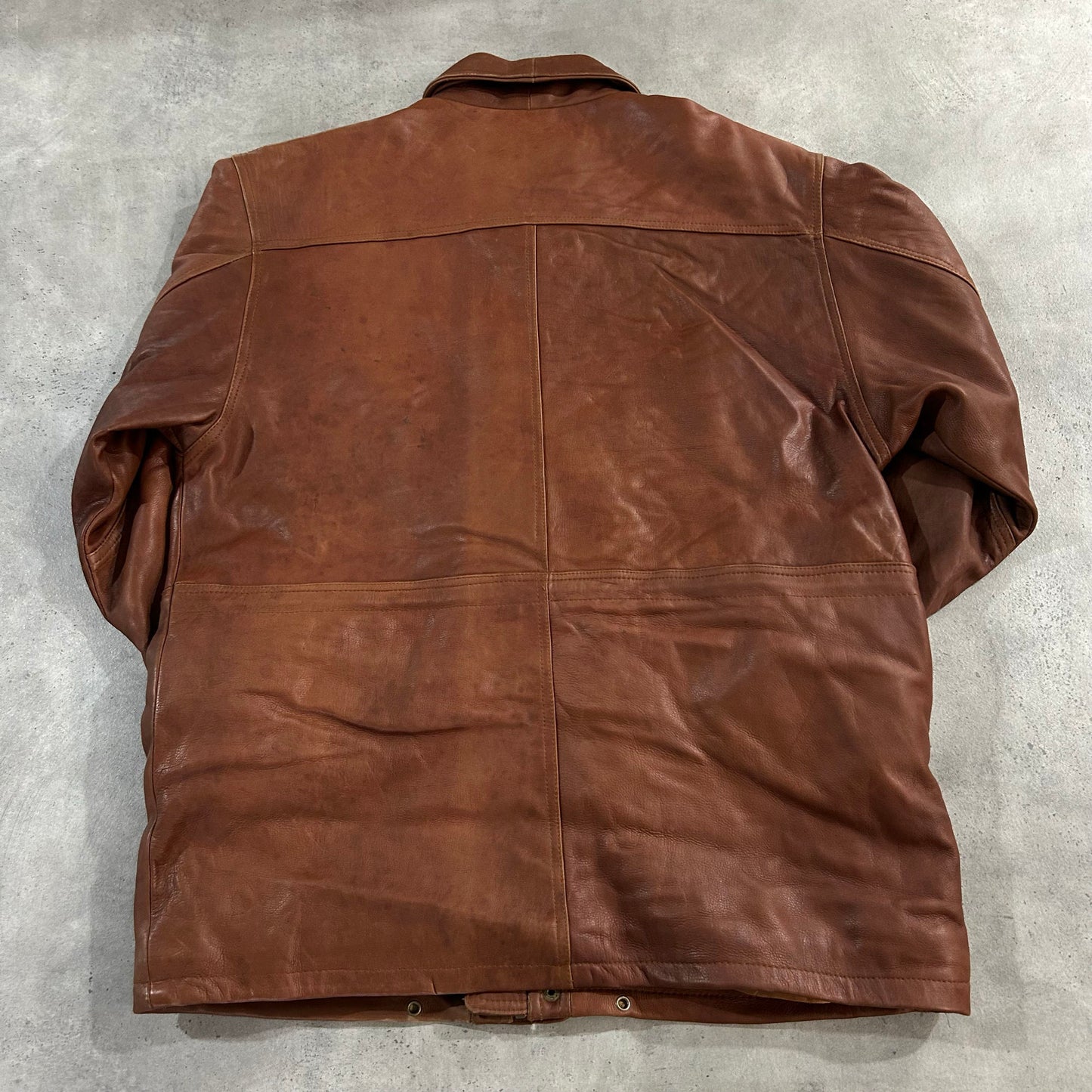 Vintage Retro Mid-Length Leather Jackets