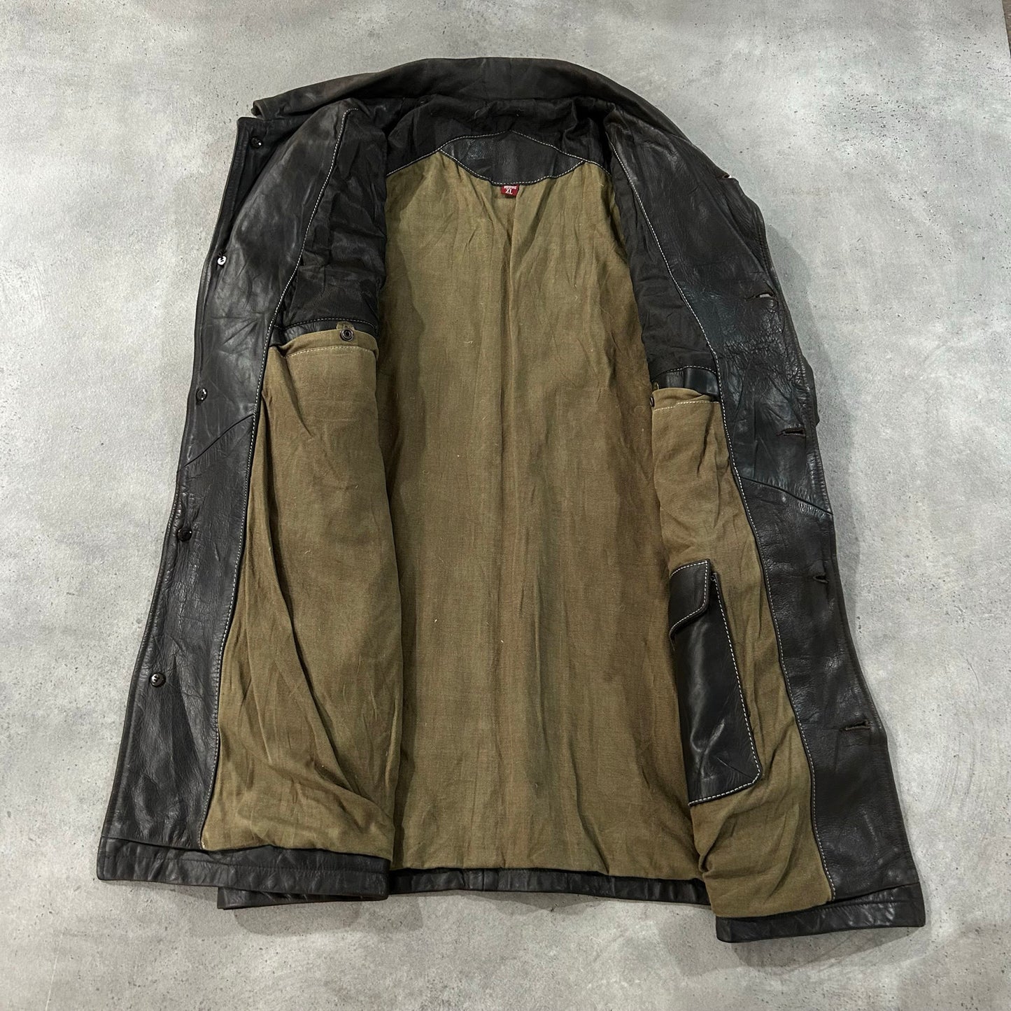 Vintage Redskins Retro Mid-Length Leather Jackets