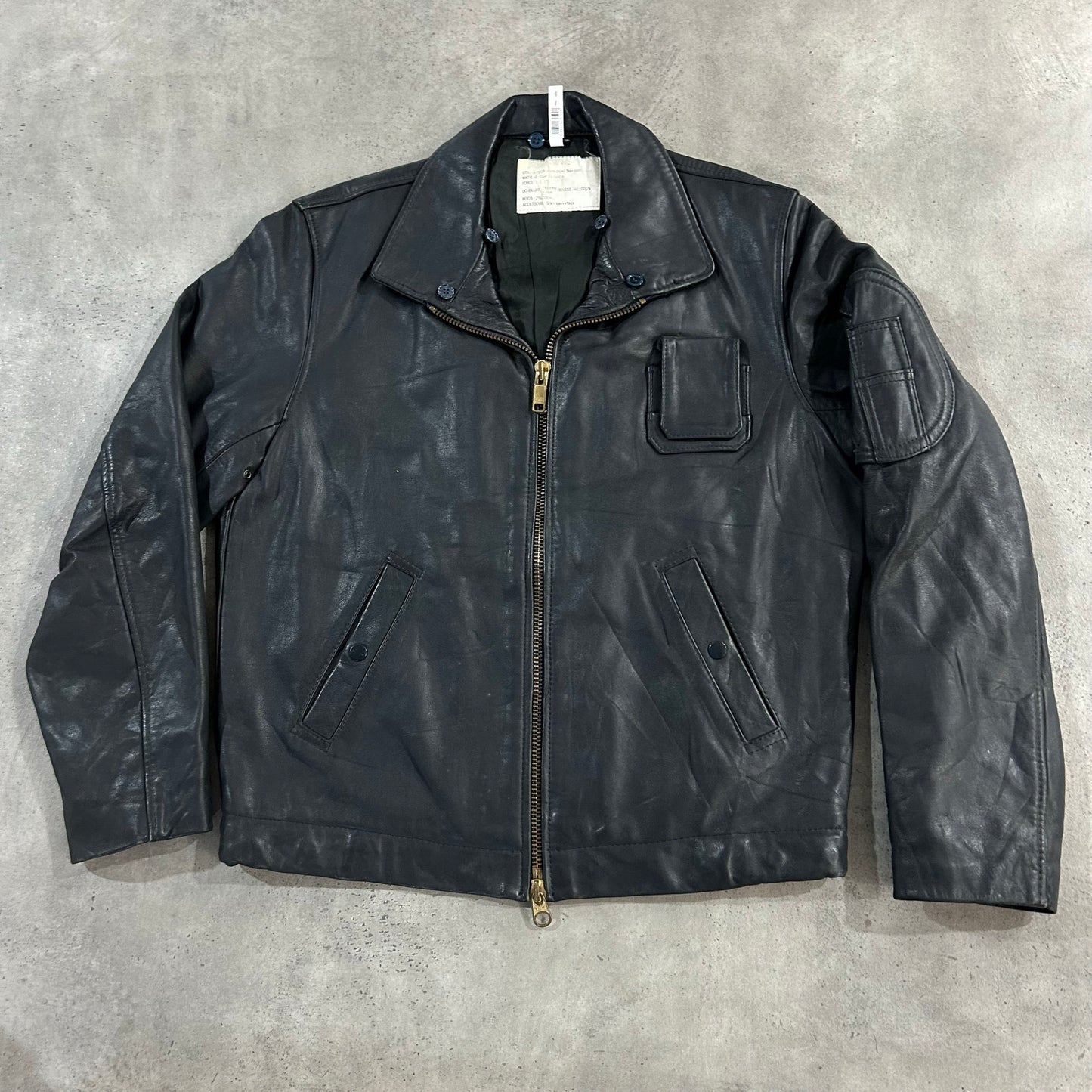 Vintage 70s-90s France Military Flight Leather Jackets
