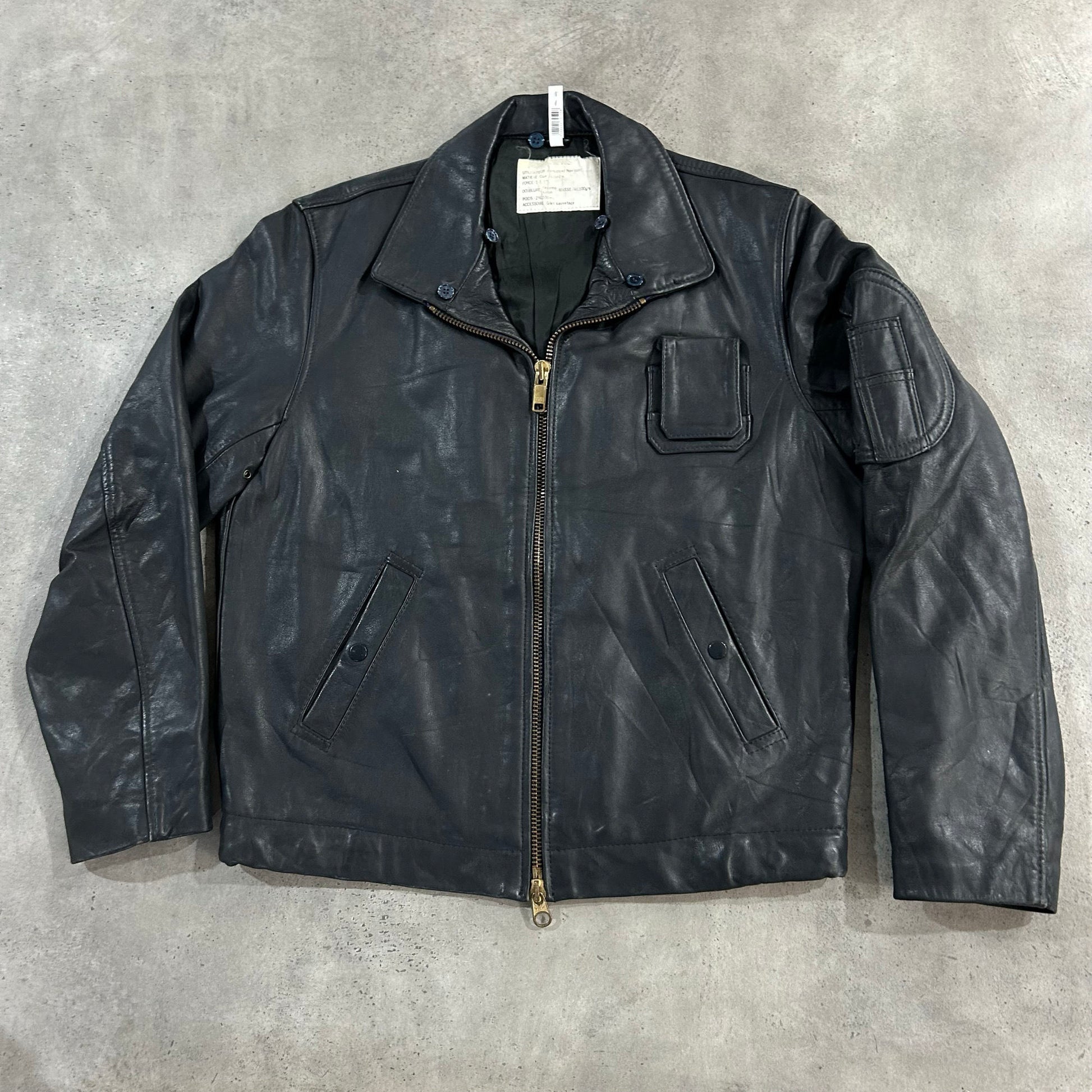 Vintage 70s-90s France Military Flight Leather Jackets