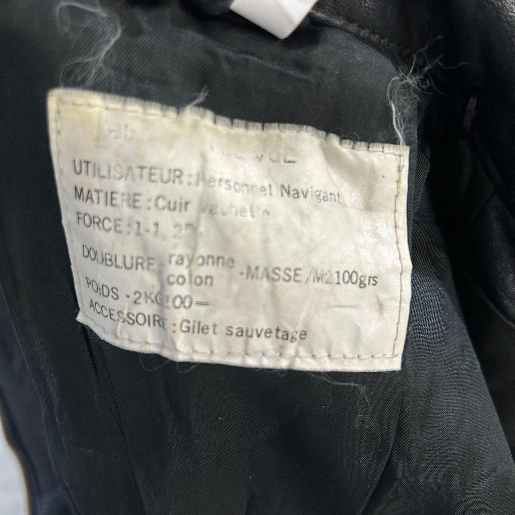 Vintage 70s-90s France Military Flight Leather Jackets