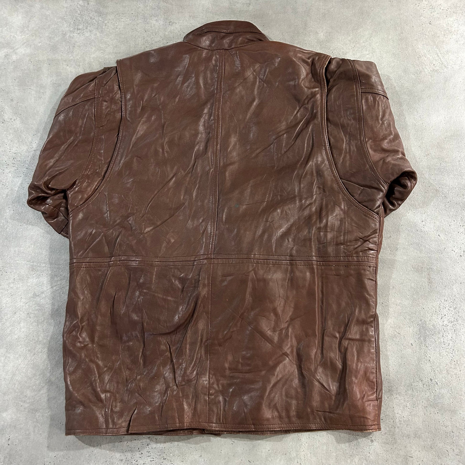 Vintage 70s-90s France Workwear Mid-Length Leather Jackets
