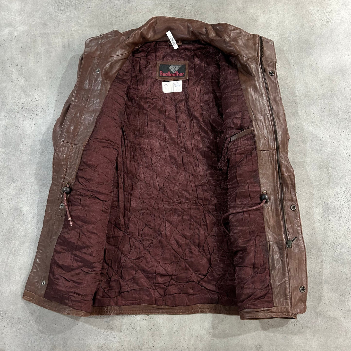 Vintage 70s-90s France Workwear Mid-Length Leather Jackets