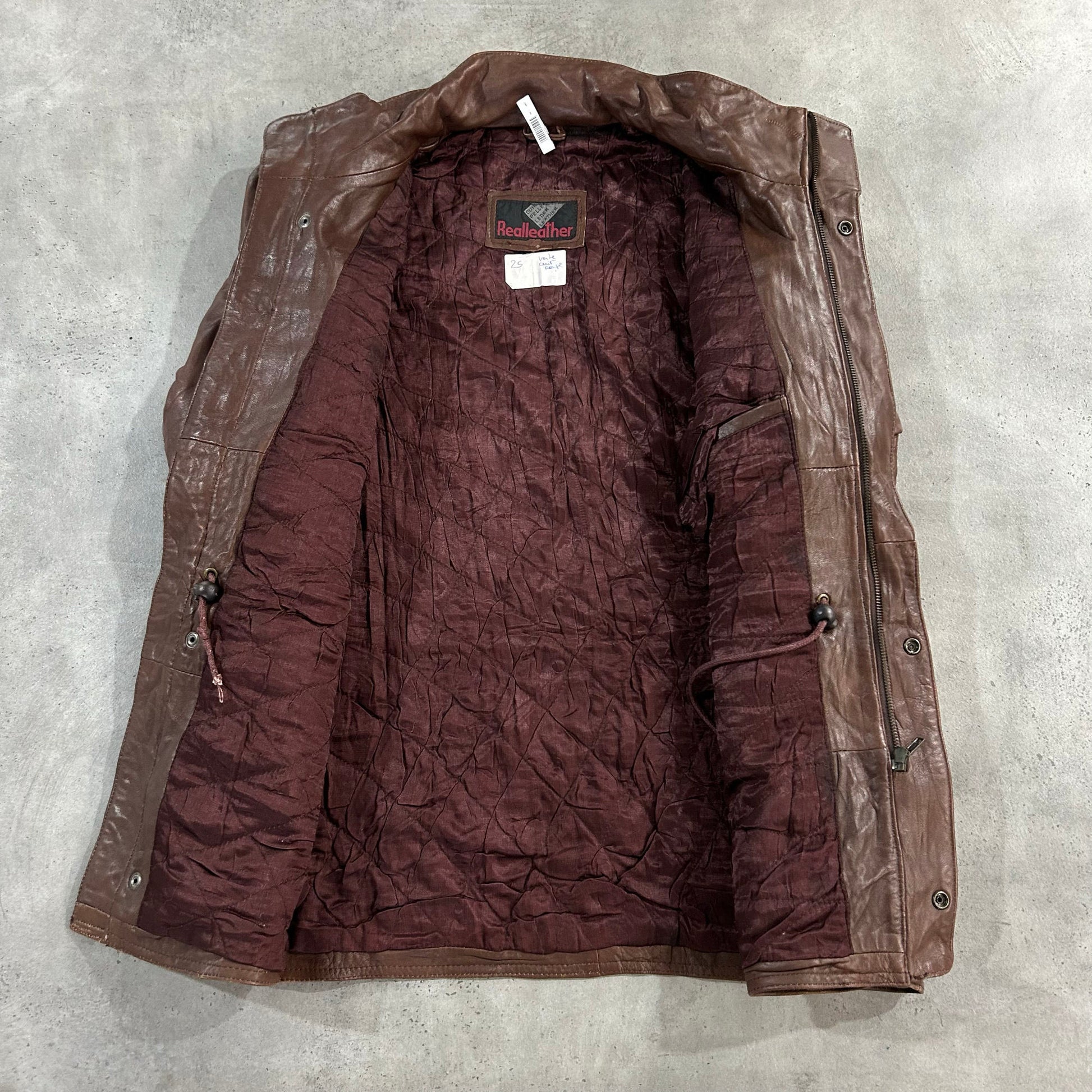 Vintage 70s-90s France Workwear Mid-Length Leather Jackets