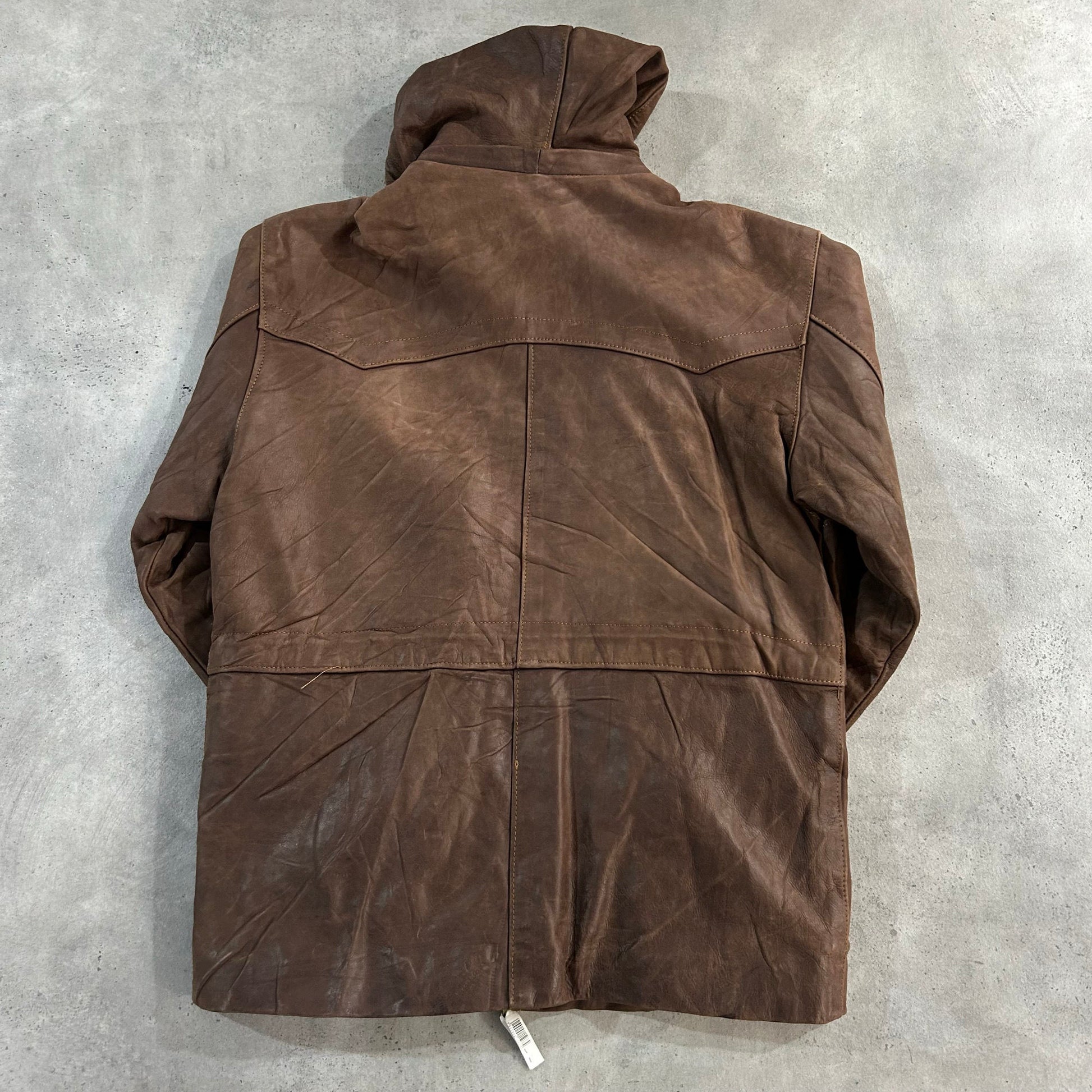 Vintage Retro Mid-Length Leather Jackets