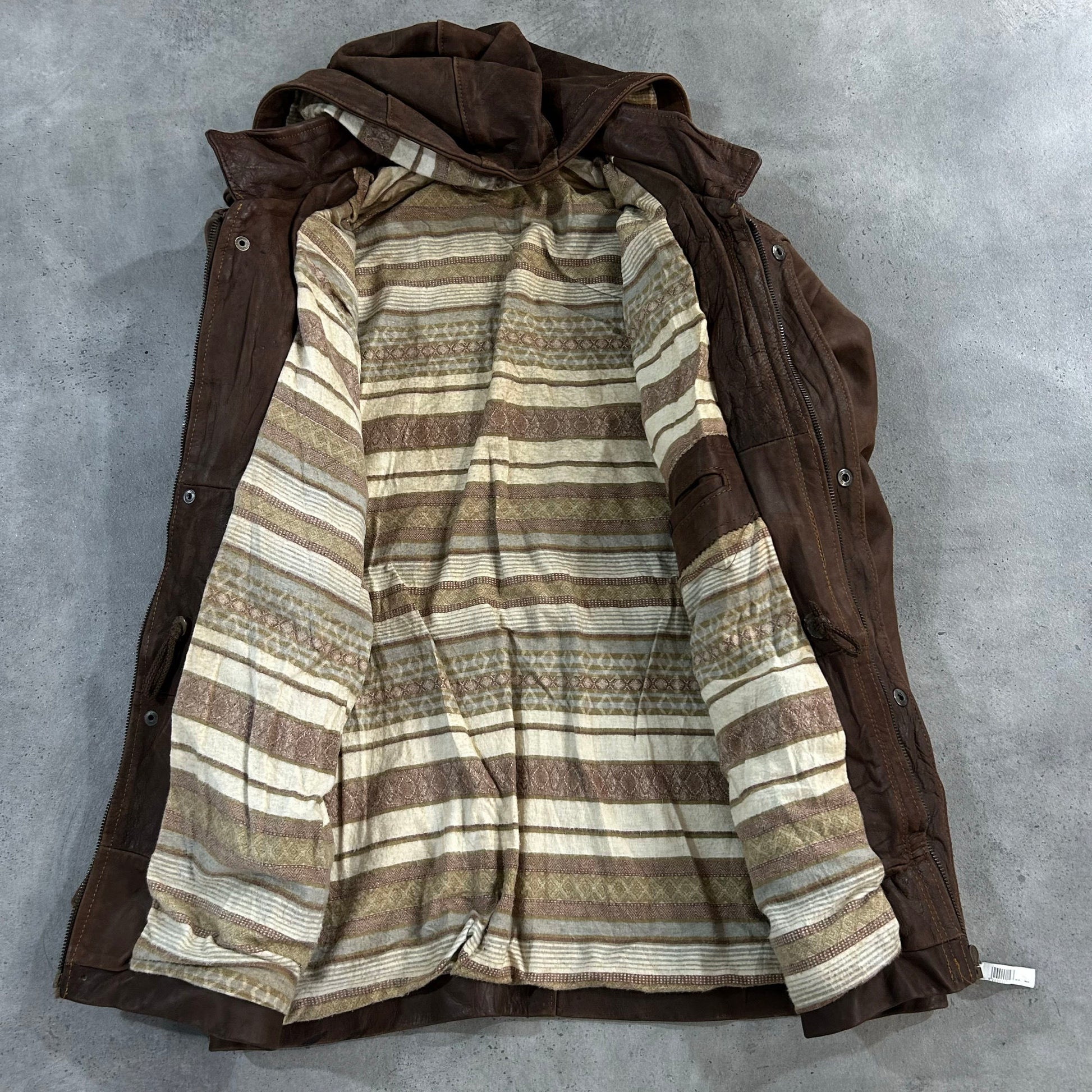 Vintage Retro Mid-Length Leather Jackets