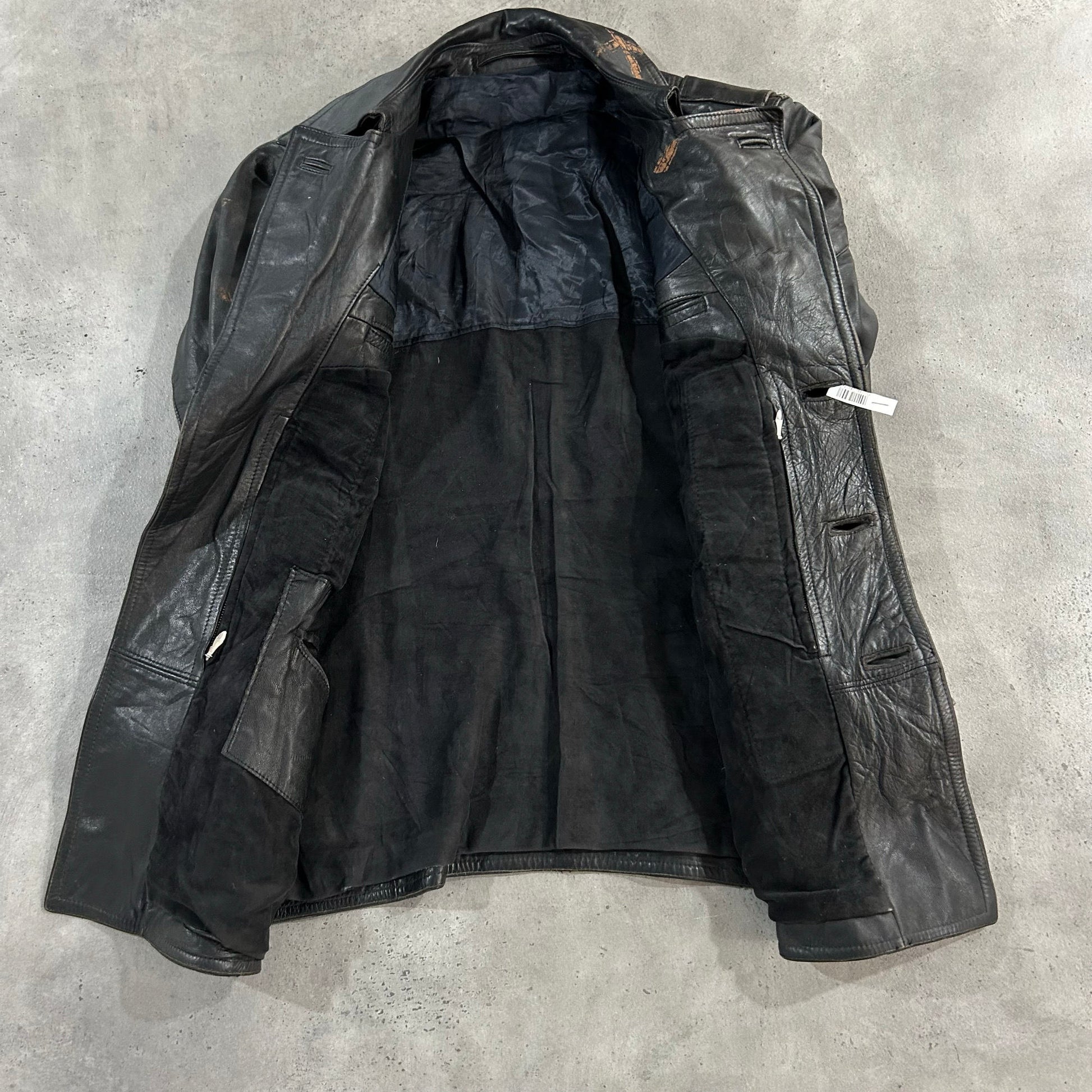 Vintage Germany Military Mid-Length Leather Jackets