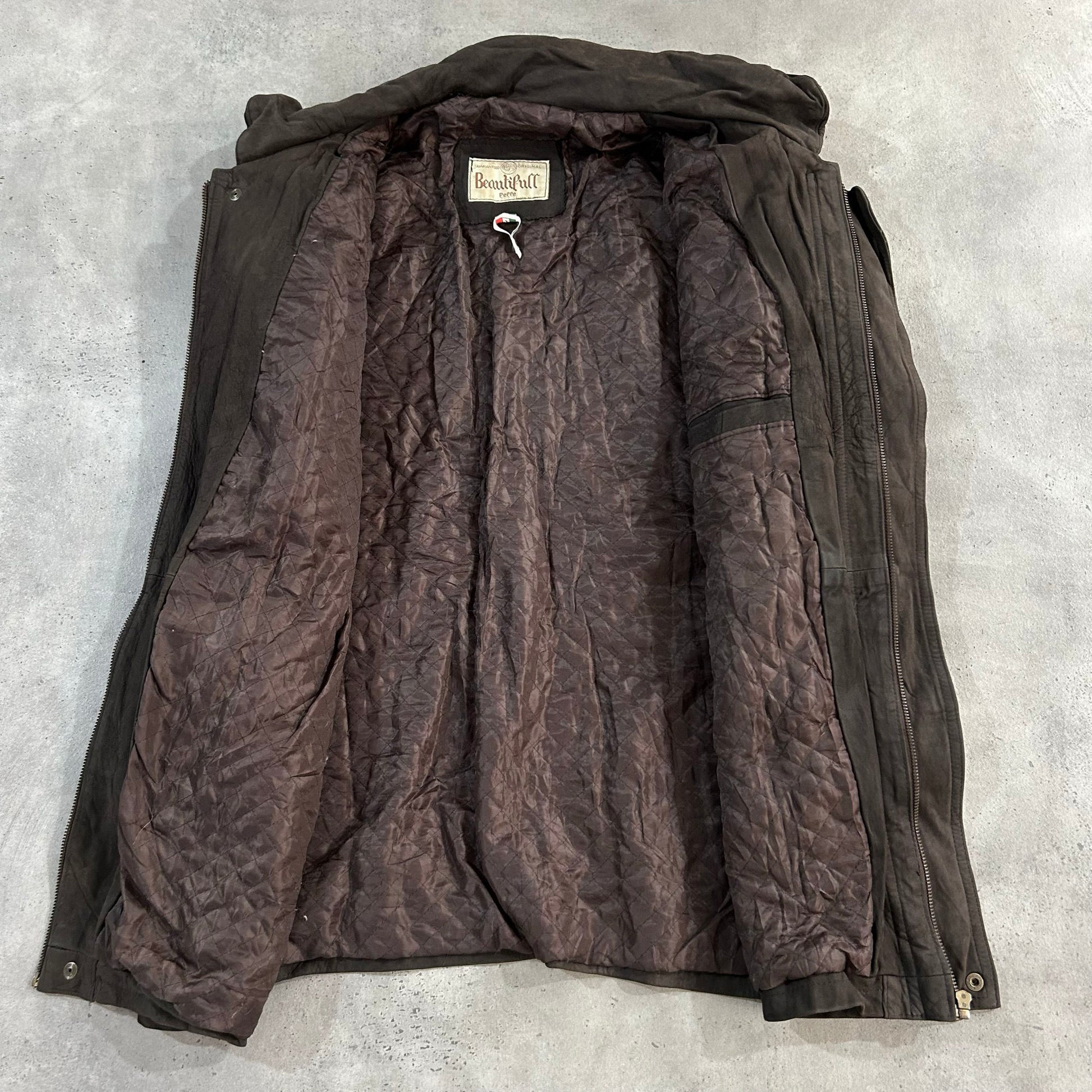 Vintage 70s-90s Italy Retro Mid-Length Leather Jackets