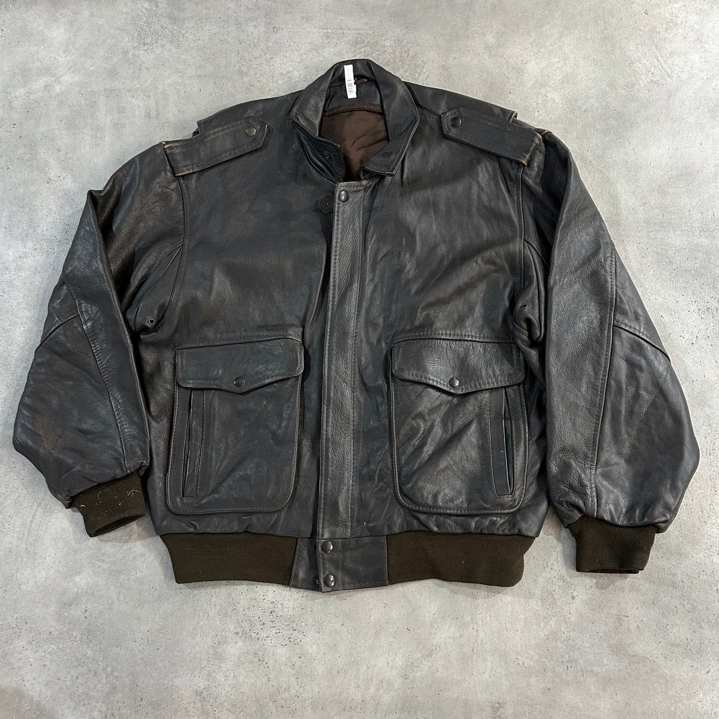 Vintage France Military Flight Leather Jackets