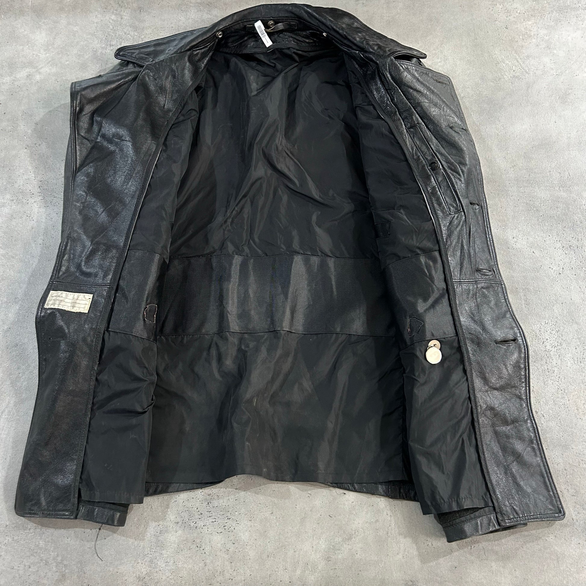 Vintage Military Mid-Length Leather Jackets