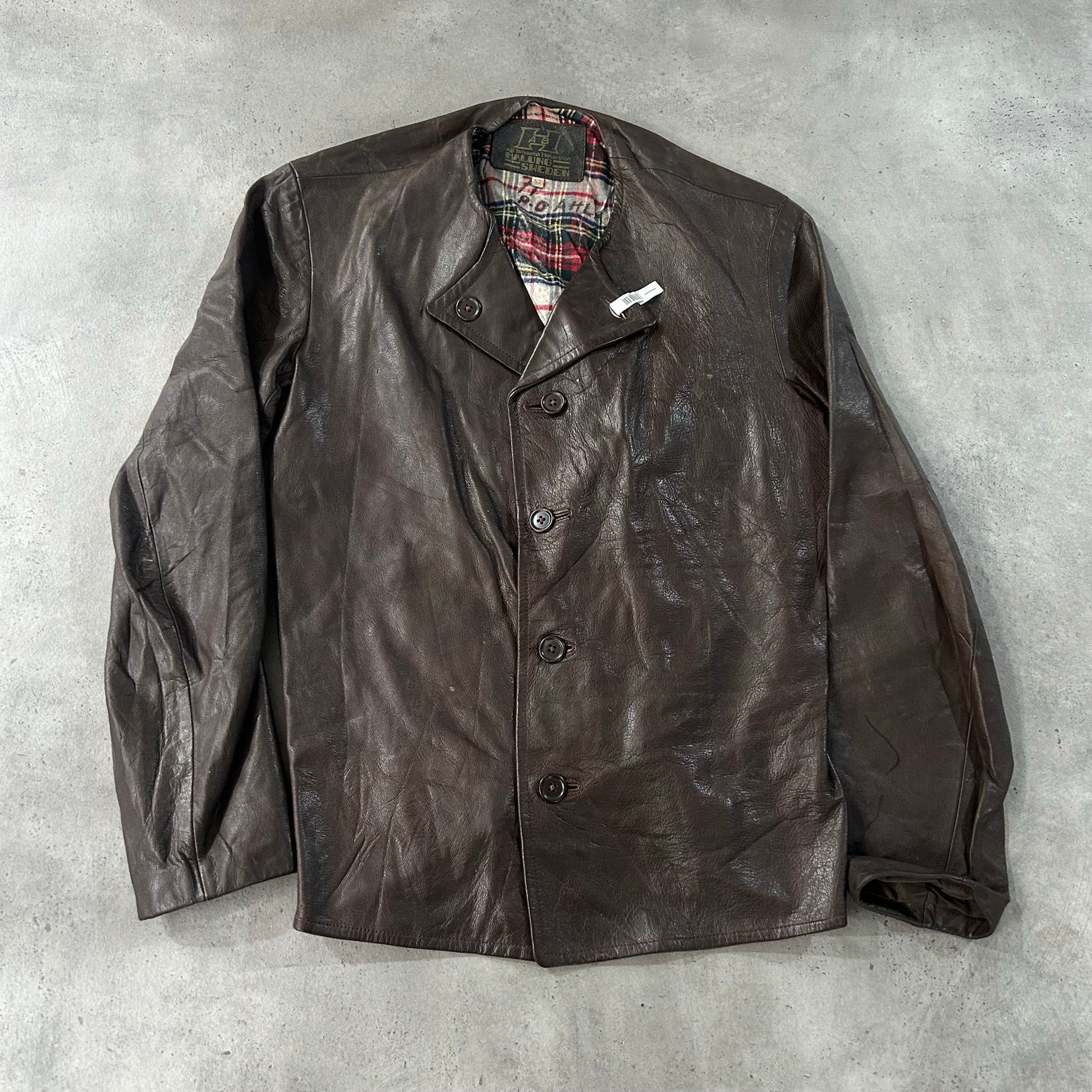 Vintage 50s-60s Sweden Workwear Leather Jackets