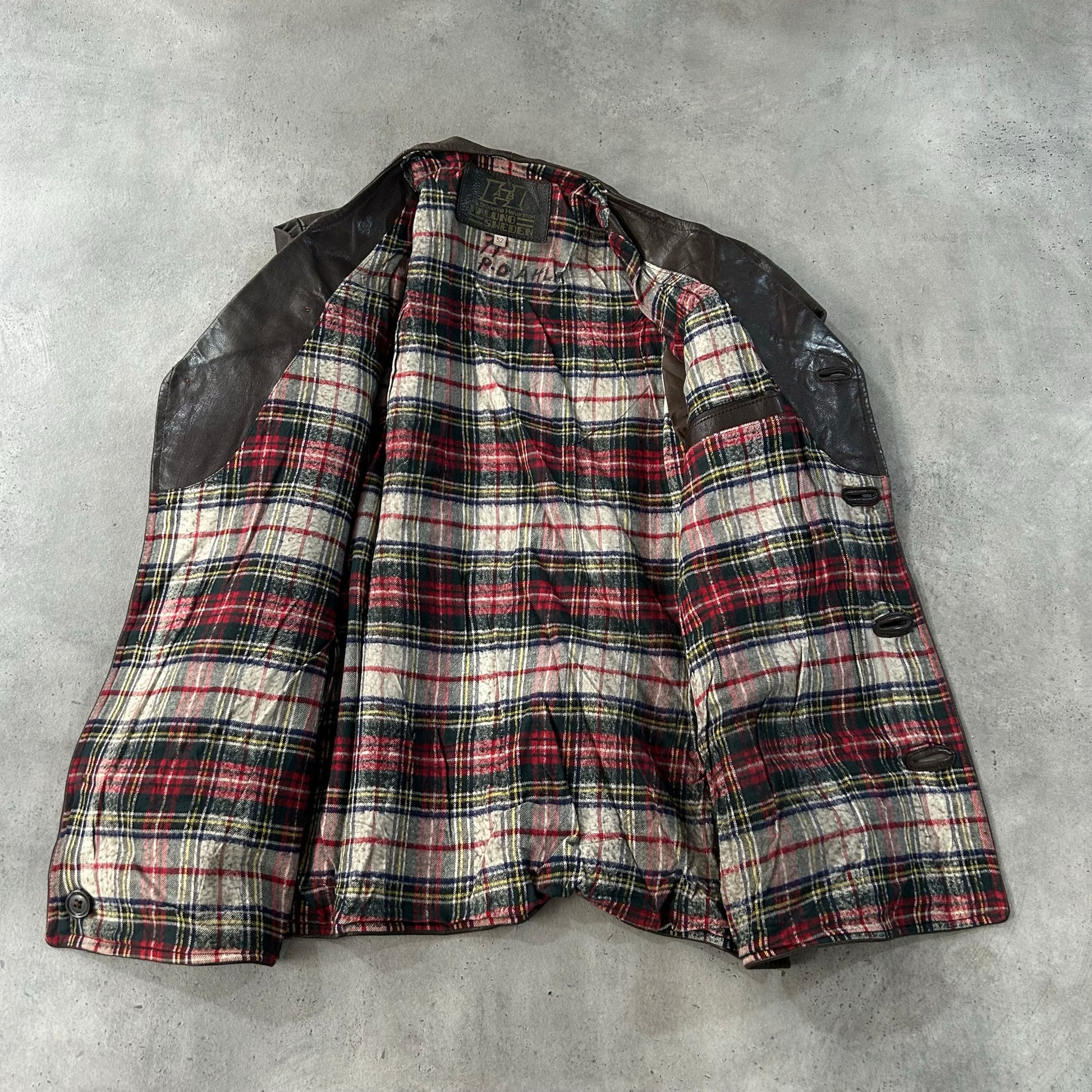 Vintage 50s-60s Sweden Workwear Leather Jackets