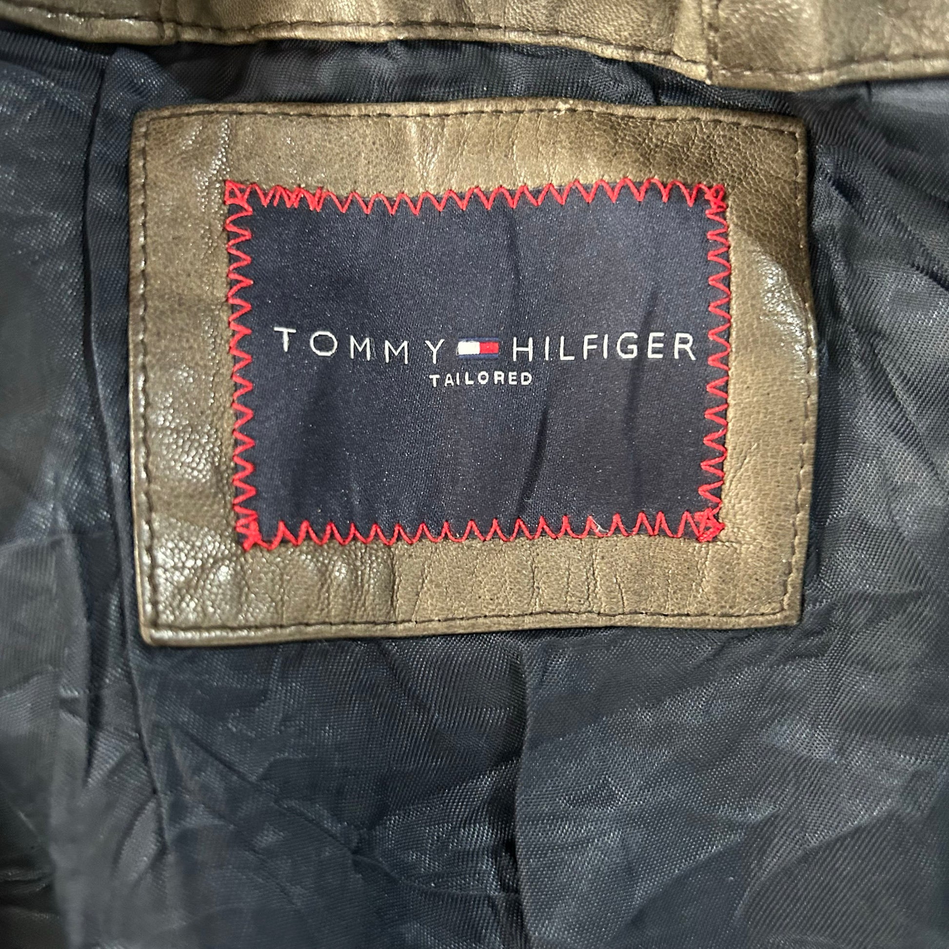 Vintage Tommy Hilfiger Retro Mid-Length Leather Jackets