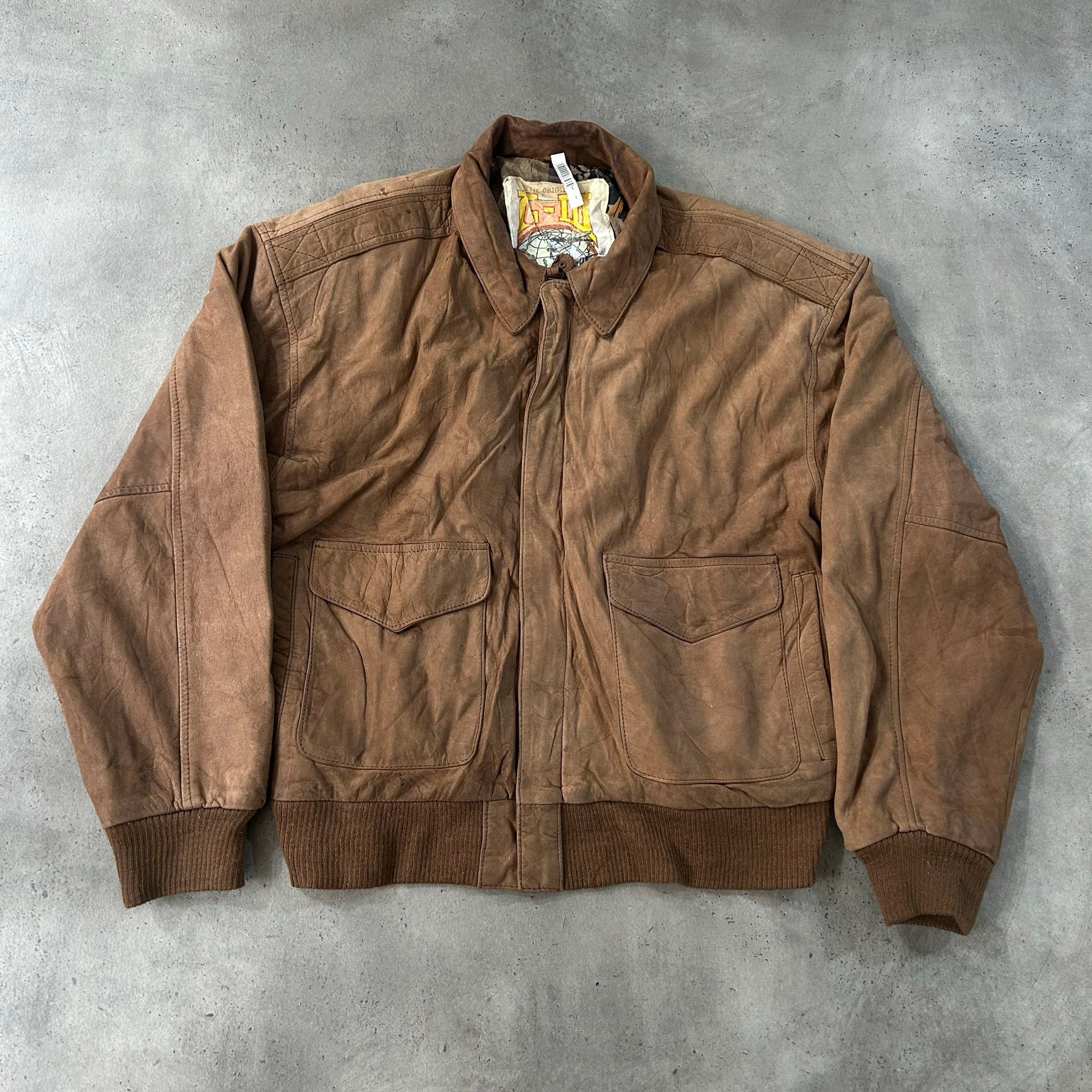 Vintage 70s-90s South Korea Military Flight Leather Jackets