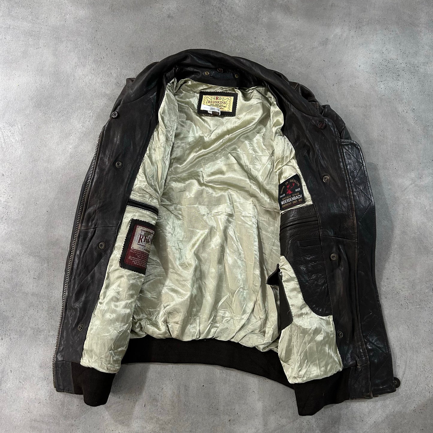 Vintage Redskins Retro Flight Leather Jackets