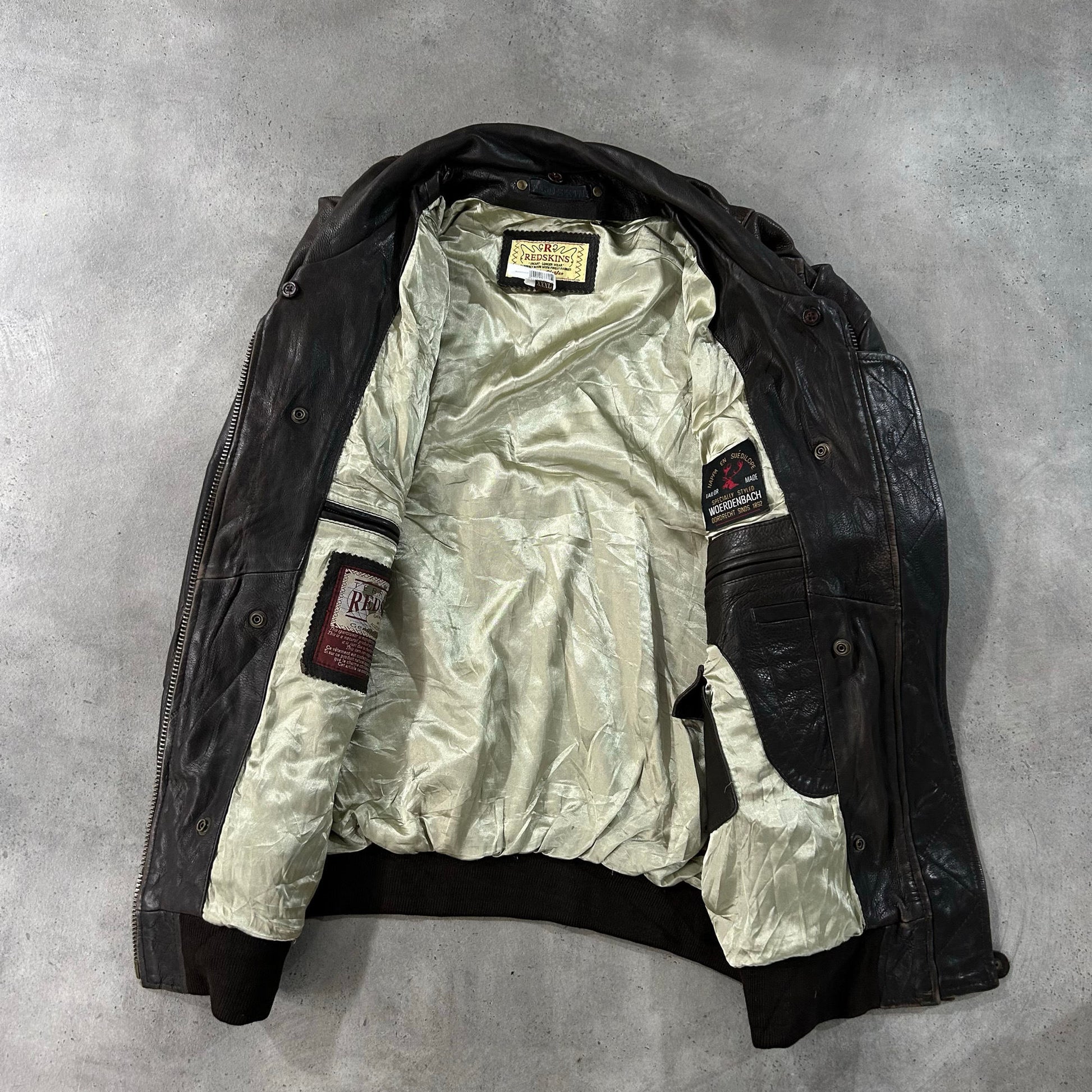 Vintage Redskins Retro Flight Leather Jackets