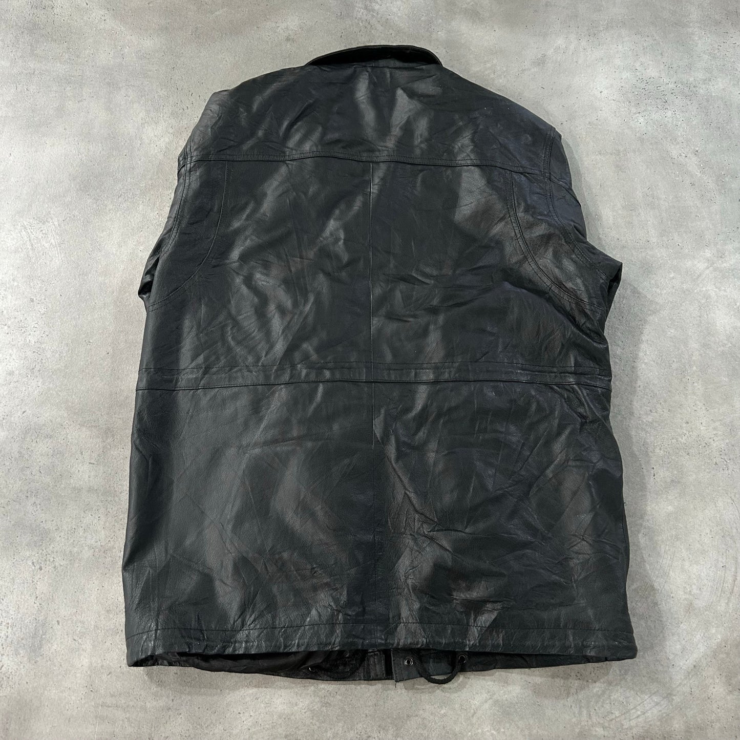 Vintage Retro Mid-Length Leather Jackets