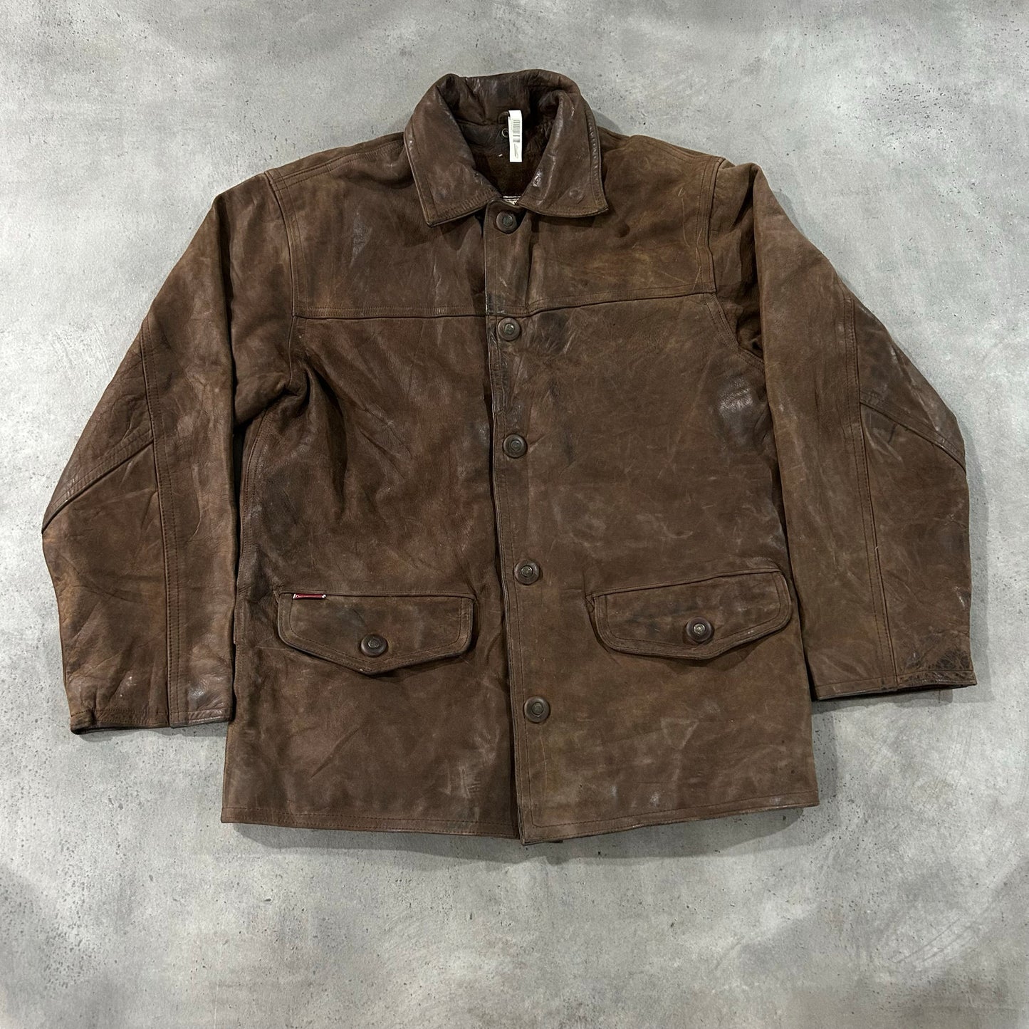 Vintage Retro Mid-Length Leather Jackets