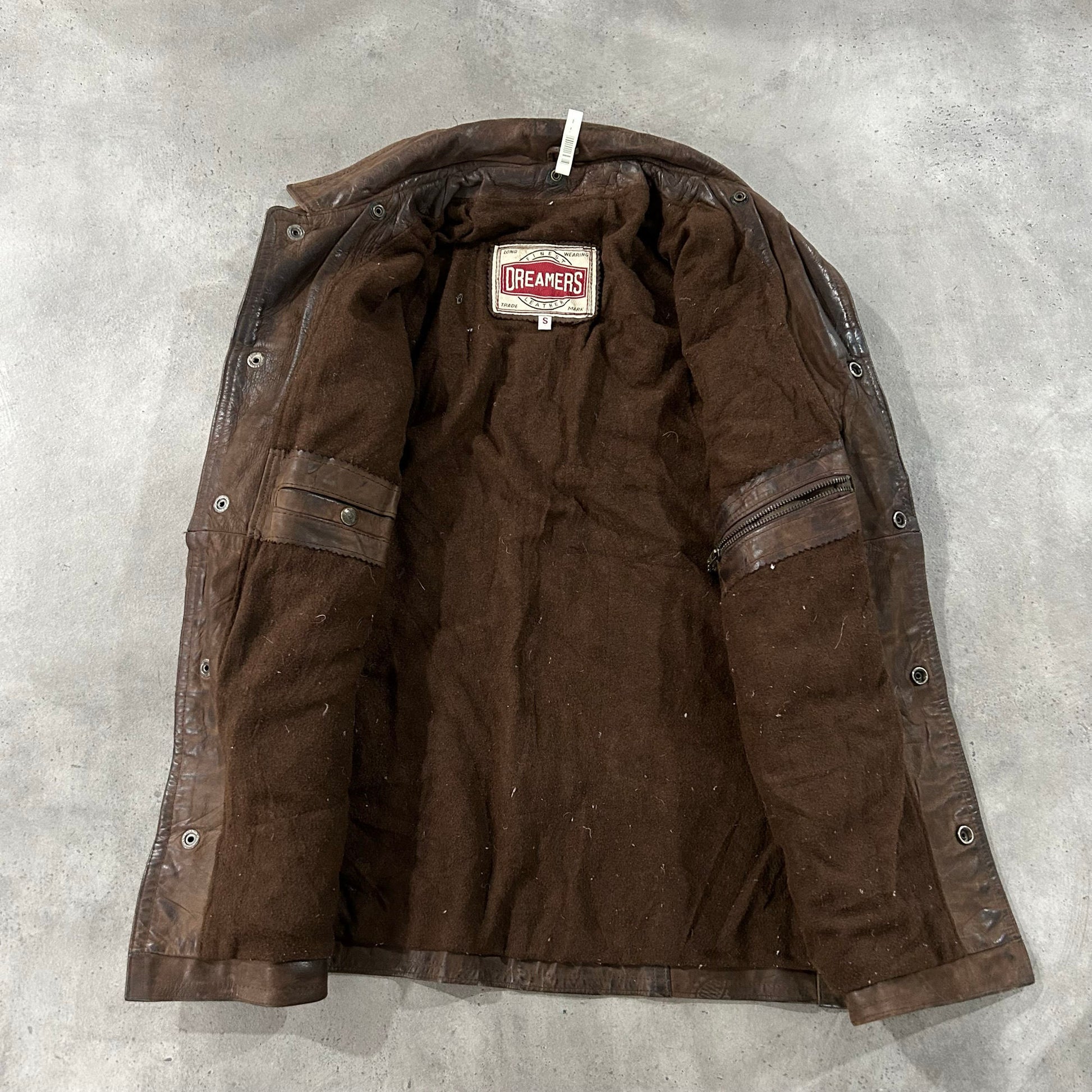 Vintage Retro Mid-Length Leather Jackets