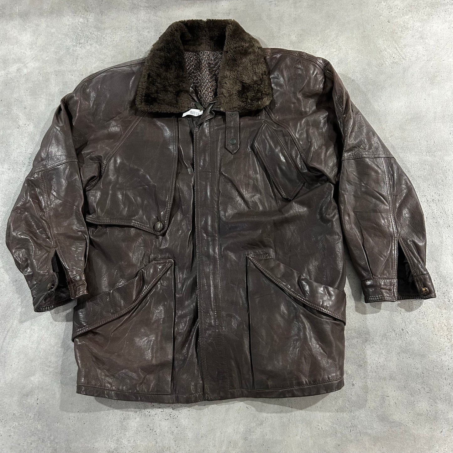 Vintage 70s-90s Italy Retro Mid-Length Leather Jackets