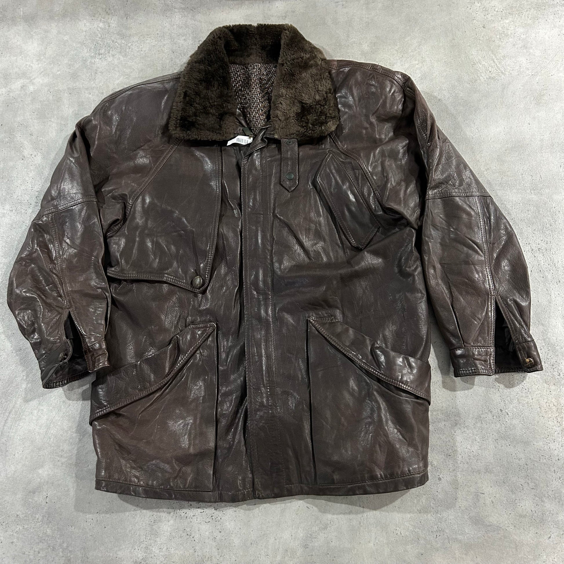 Vintage 70s-90s Italy Retro Mid-Length Leather Jackets