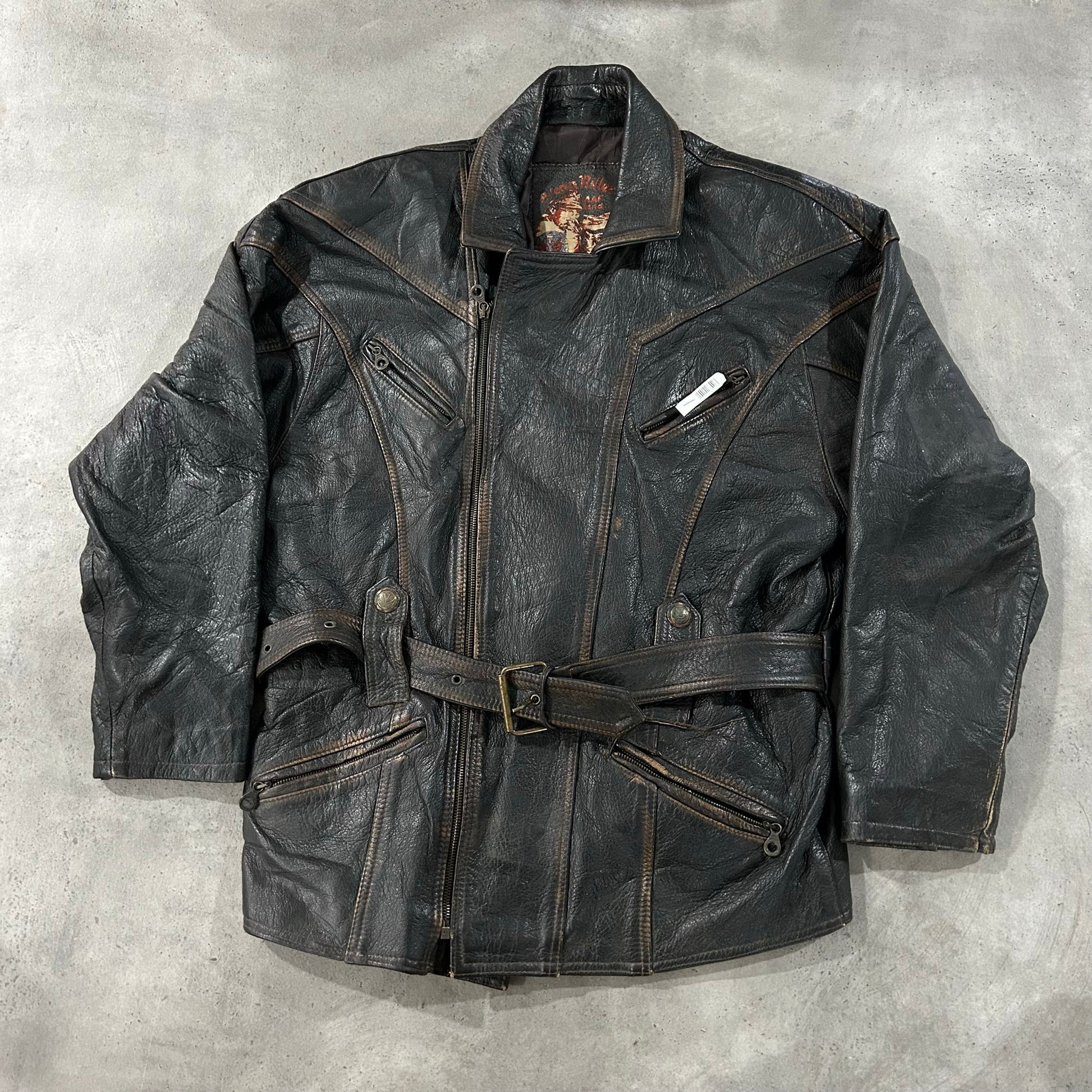 Vintage 70s-90s Italy Retro Mid-Length Leather Jackets