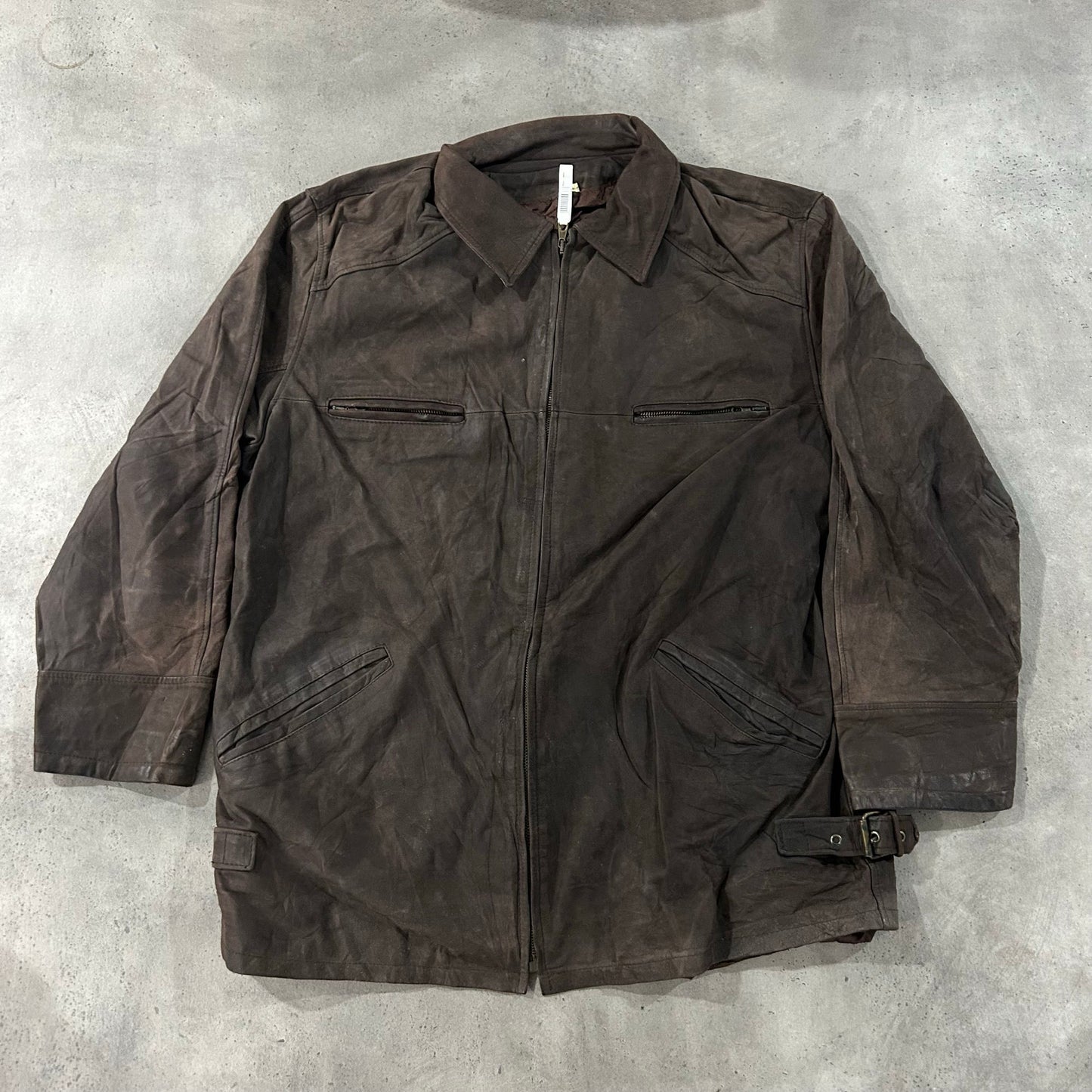 Vintage Italy Mid-Length Leather Jackets