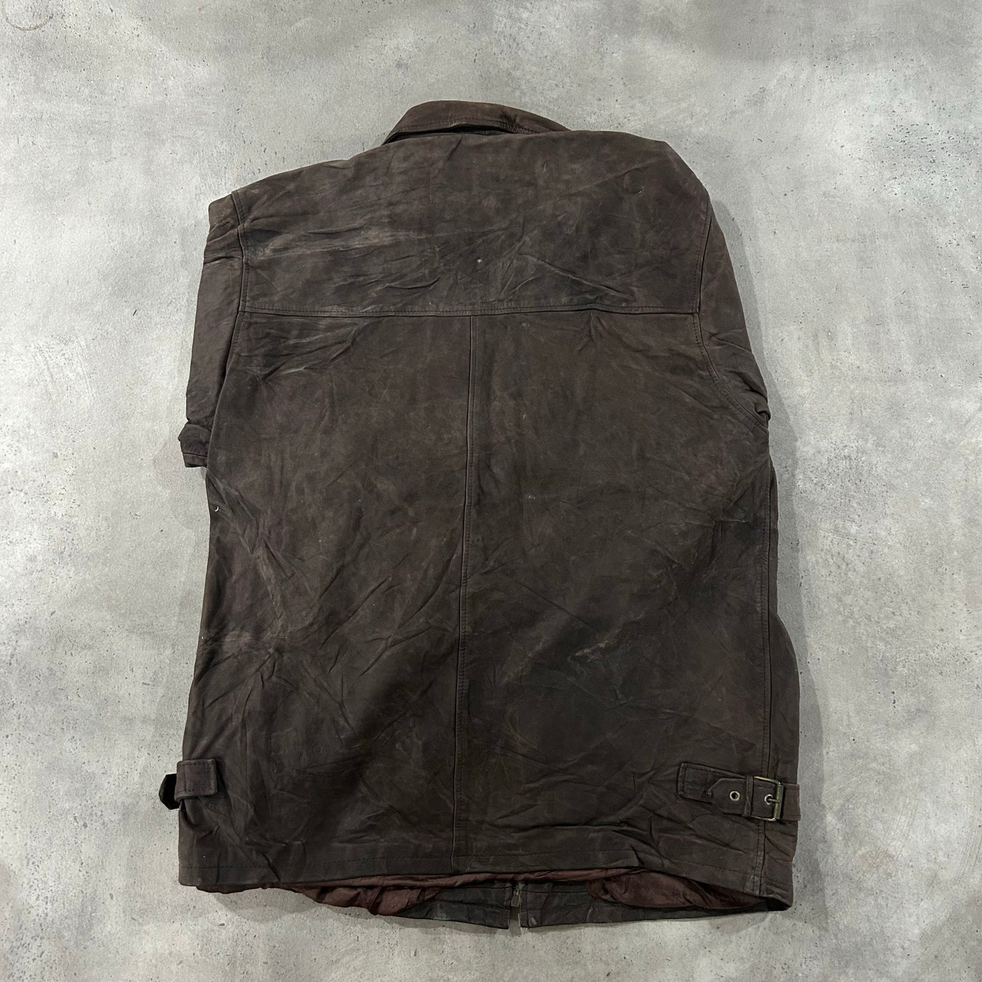 Vintage Italy Mid-Length Leather Jackets