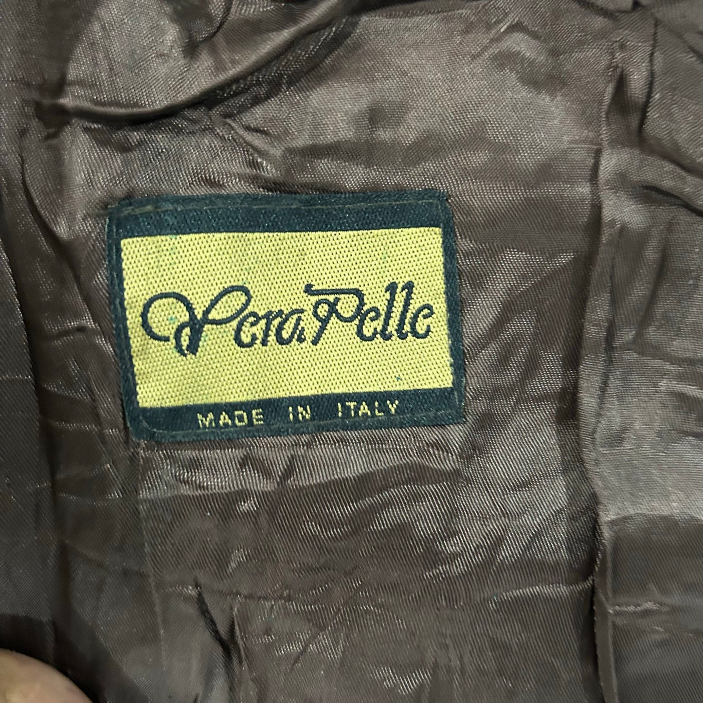Vintage Italy Mid-Length Leather Jackets