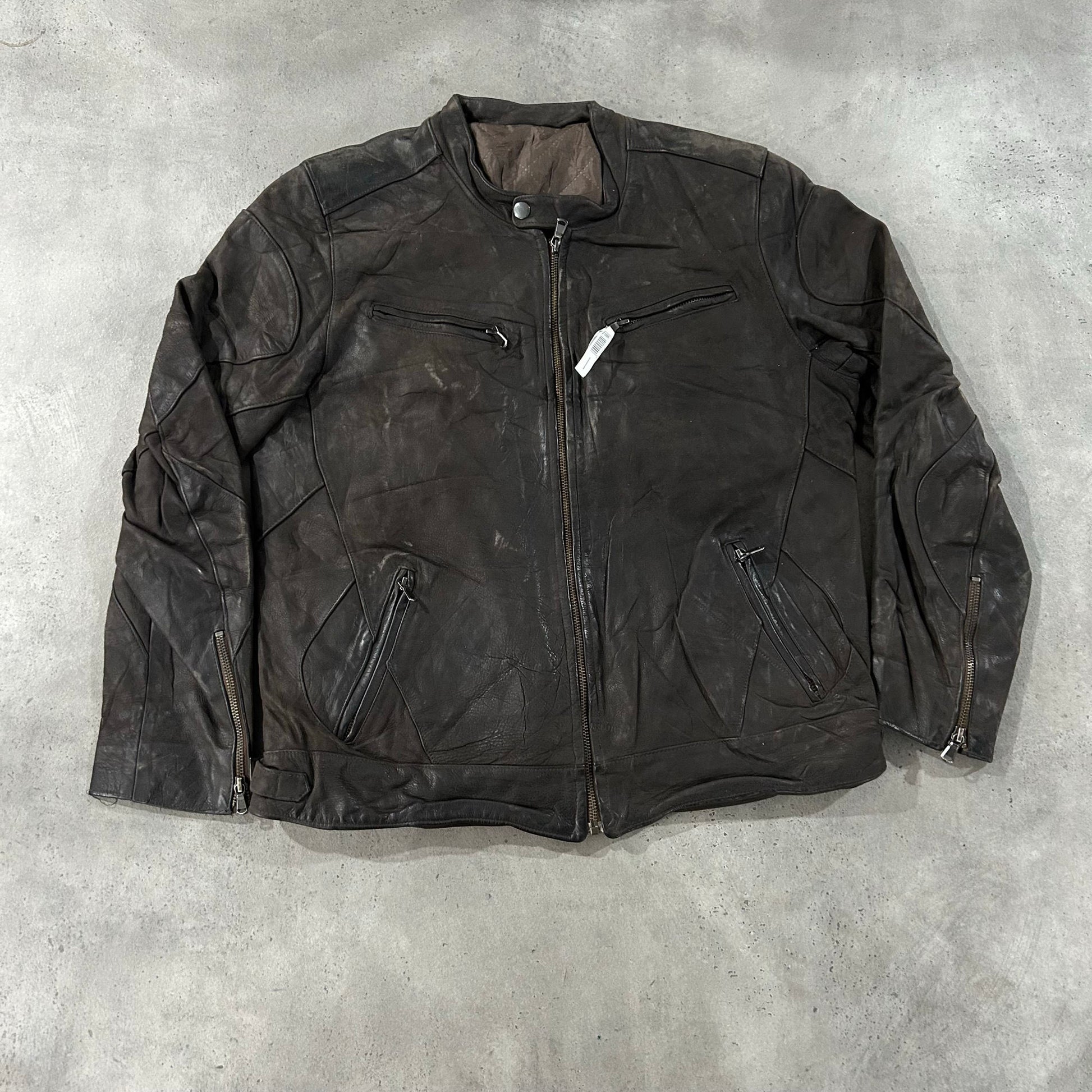 Vintage France Retro Motorcycle Leather Jackets