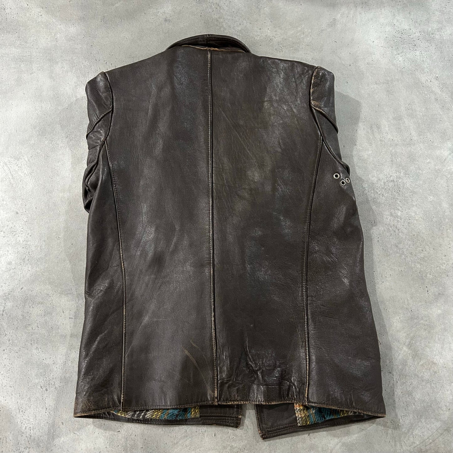 Vintage 50s-60s France Workwear Mid-Length Leather Jackets