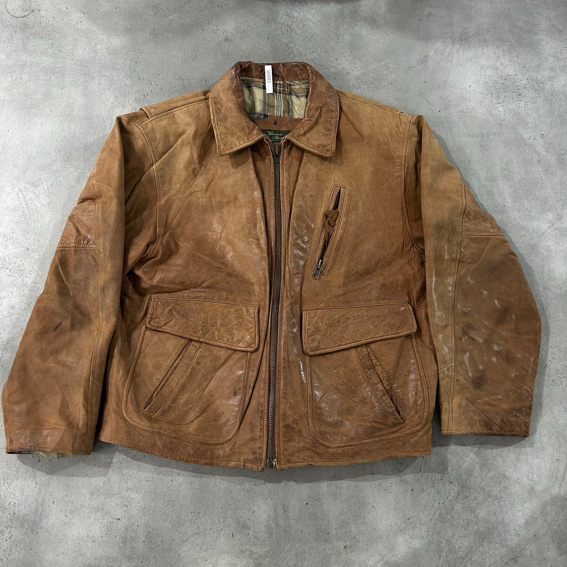 Vintage Italy Retro Leather Jackets