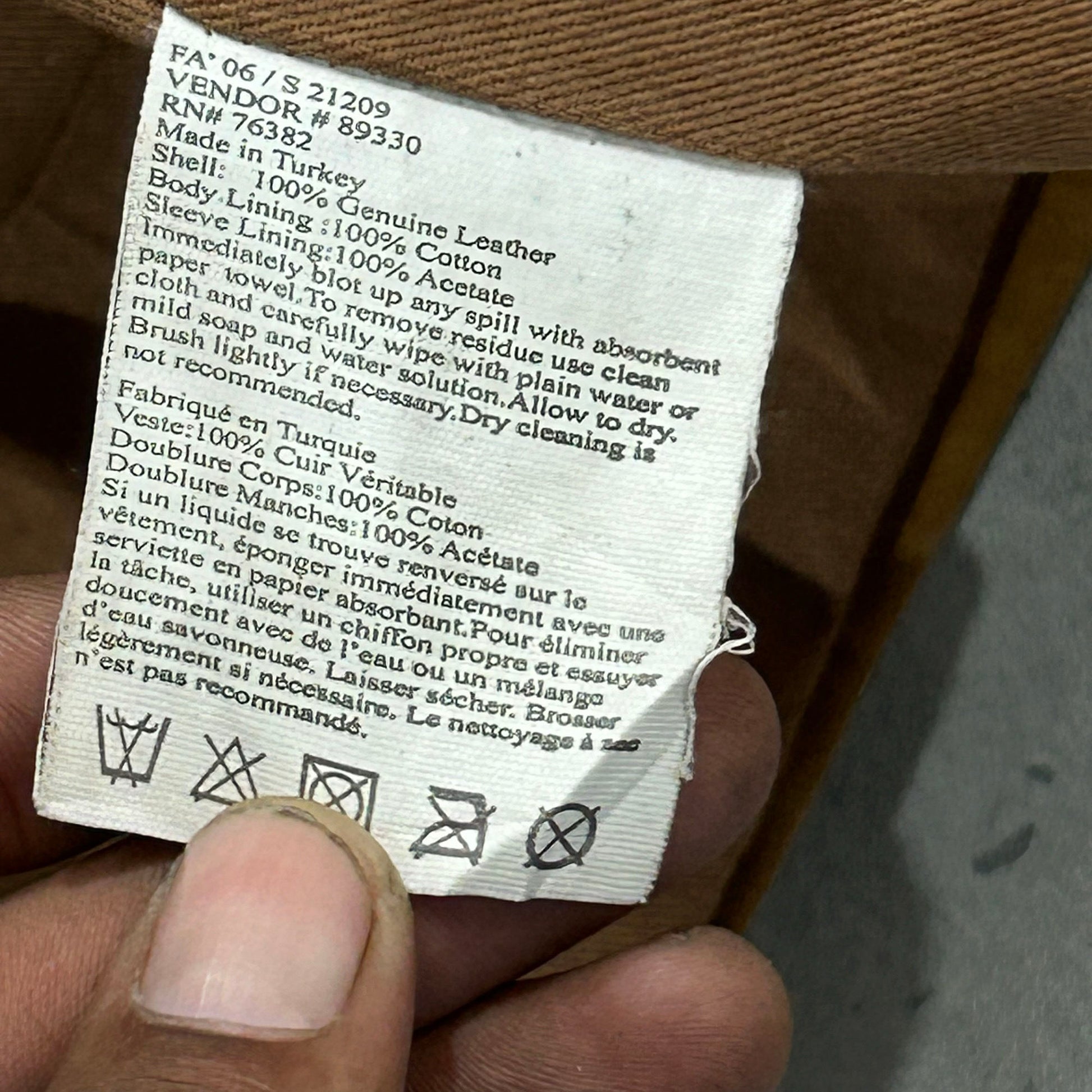 Vintage Turkey Timberland Workwear Leather Jackets