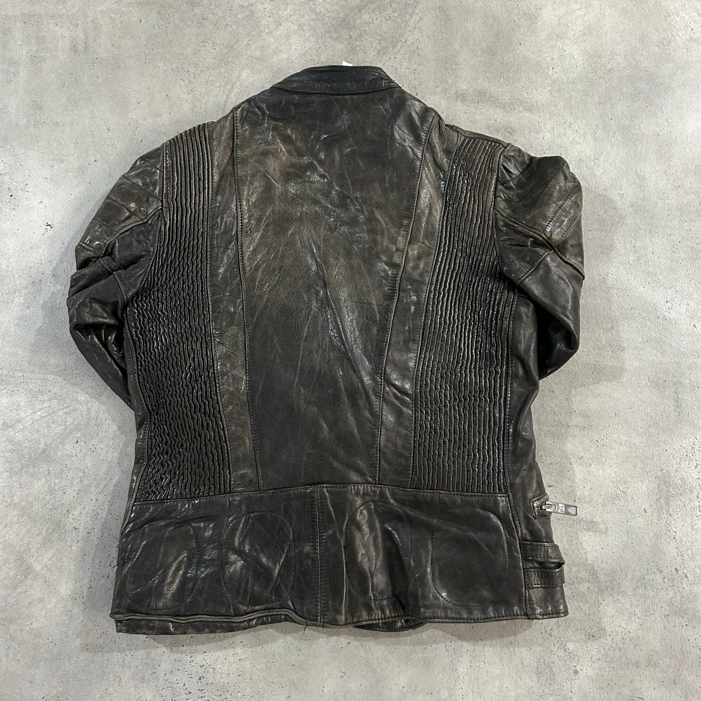 Vintage 70s-90s Belgium Retro Double Rider Leather Jackets