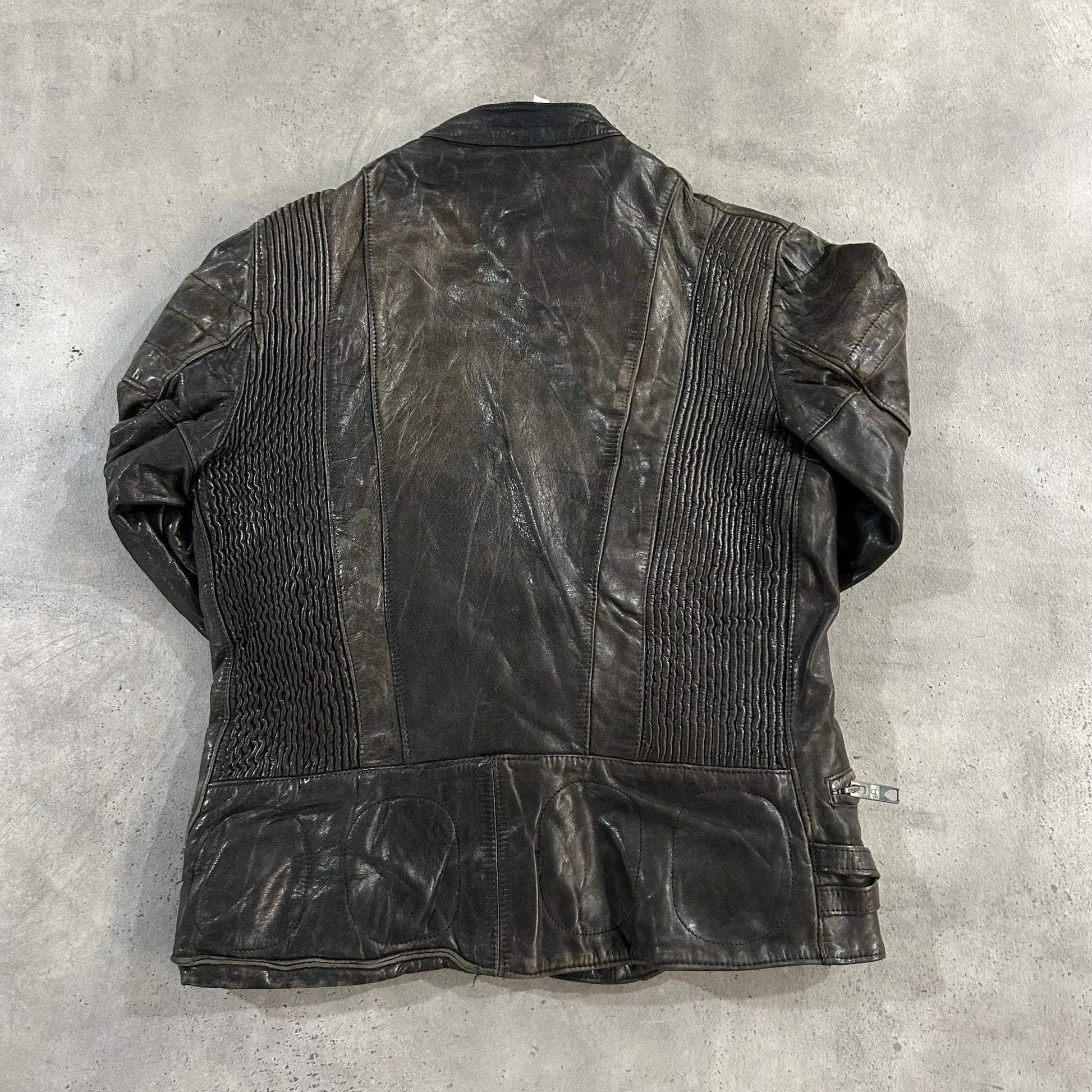 Vintage 70s-90s Belgium Retro Double Rider Leather Jackets