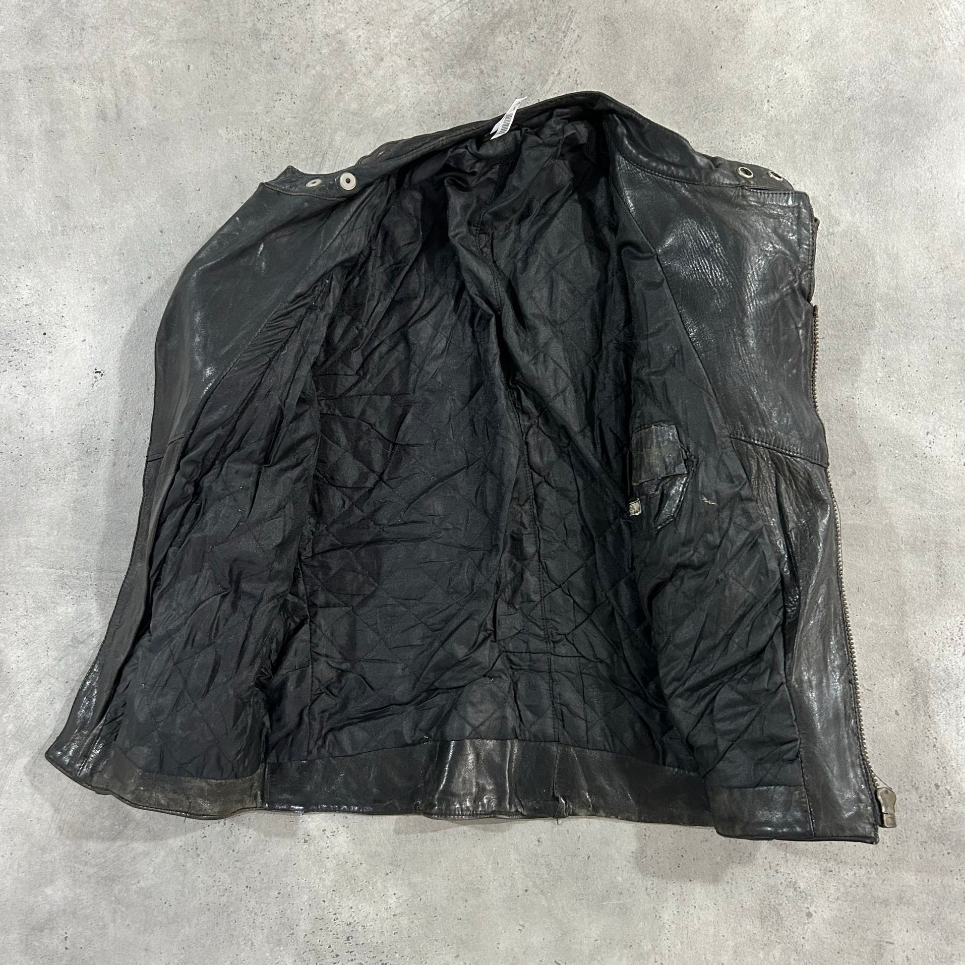 Vintage 70s-90s Belgium Retro Double Rider Leather Jackets