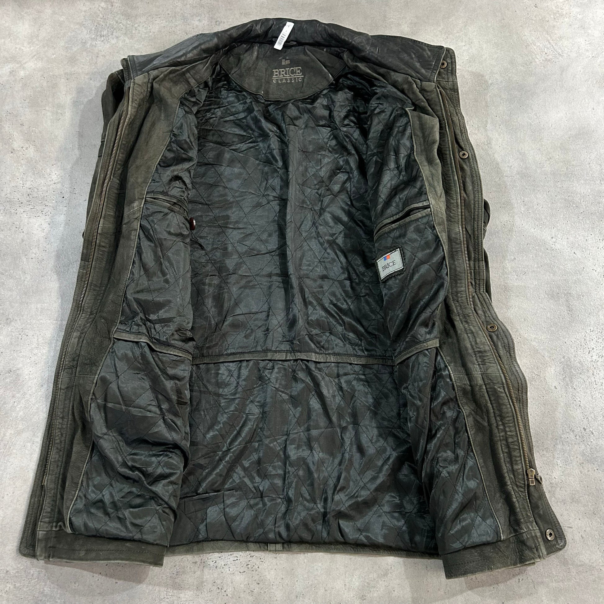 Vintage Workwear Mid-Length Leather Jackets