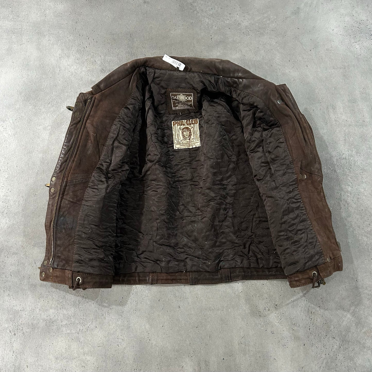 Vintage 70s-90s France Oakwood Workwear Leather Jackets