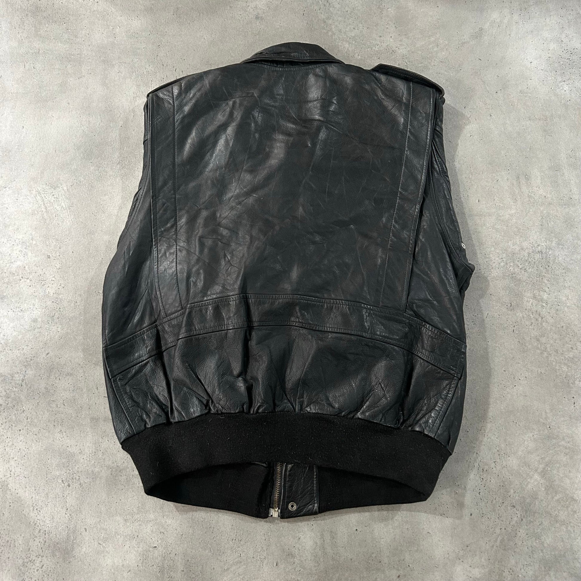 Vintage France Military Flight Leather Jackets