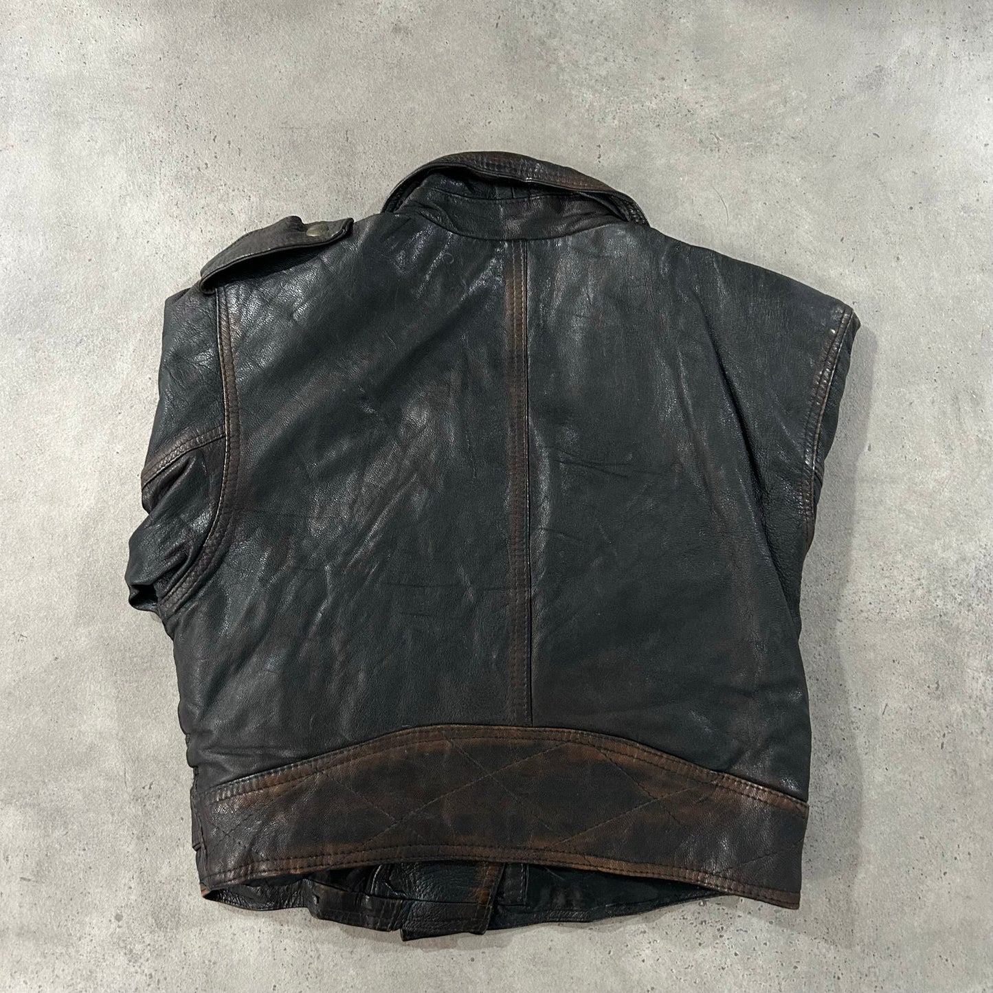 Vintage 70s-90s Italy Retro Double Rider Leather Jackets