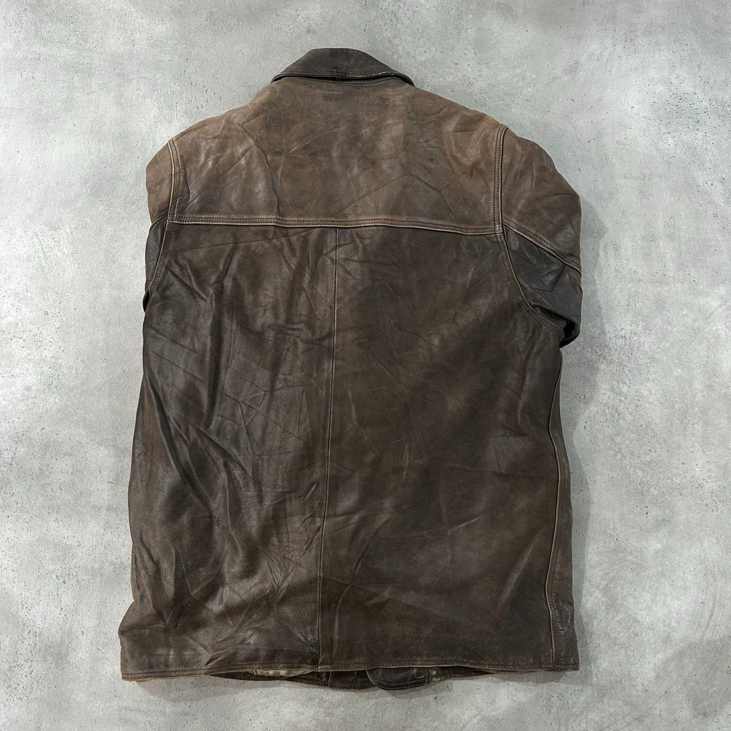 Vintage Redskins Retro Mid-Length Leather Jackets