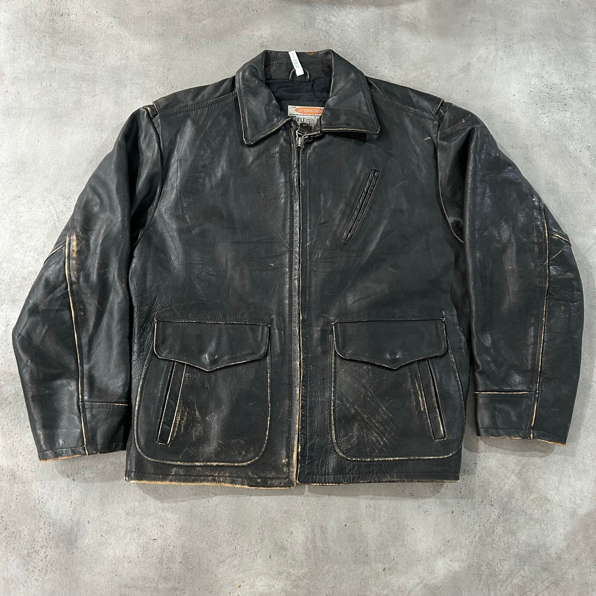 Vintage Rifle Retro Leather Jackets