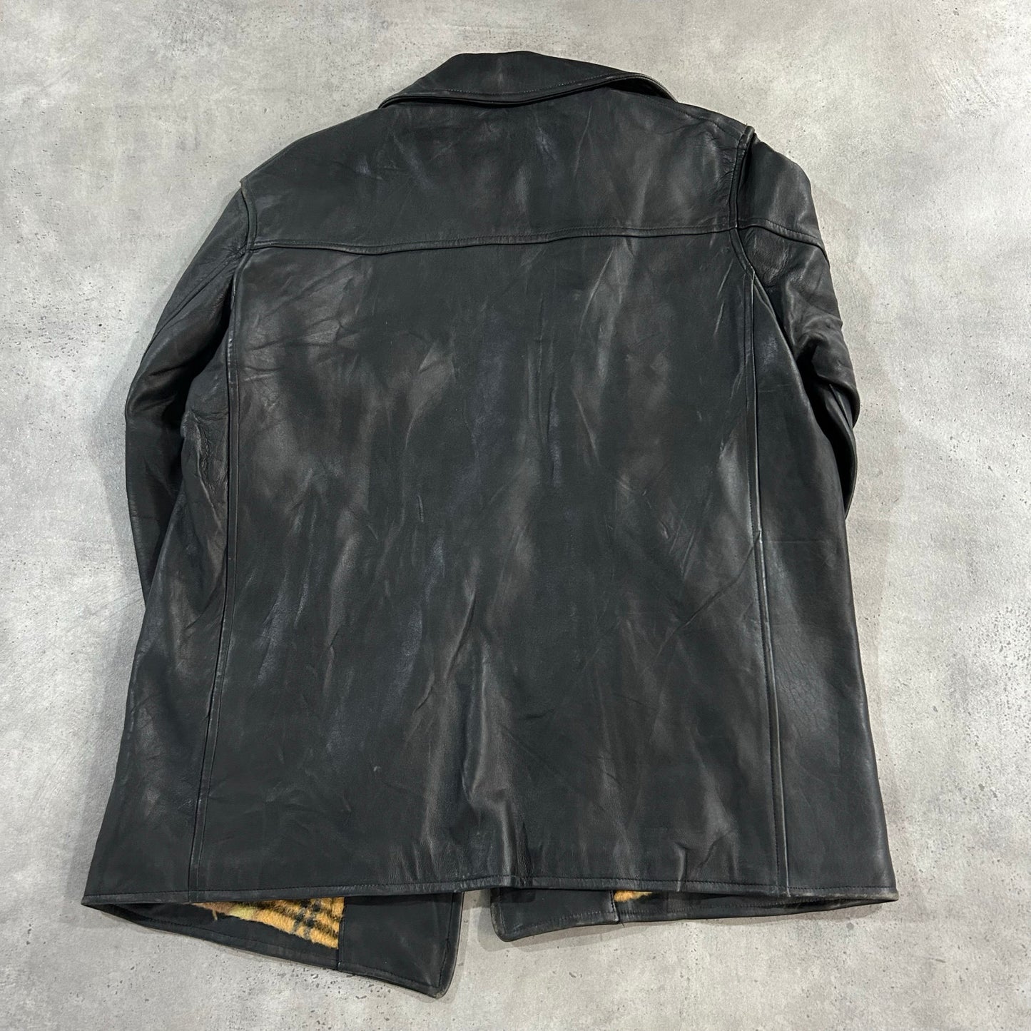 Vintage 70s-90s France Retro Mid-Length Leather Jackets